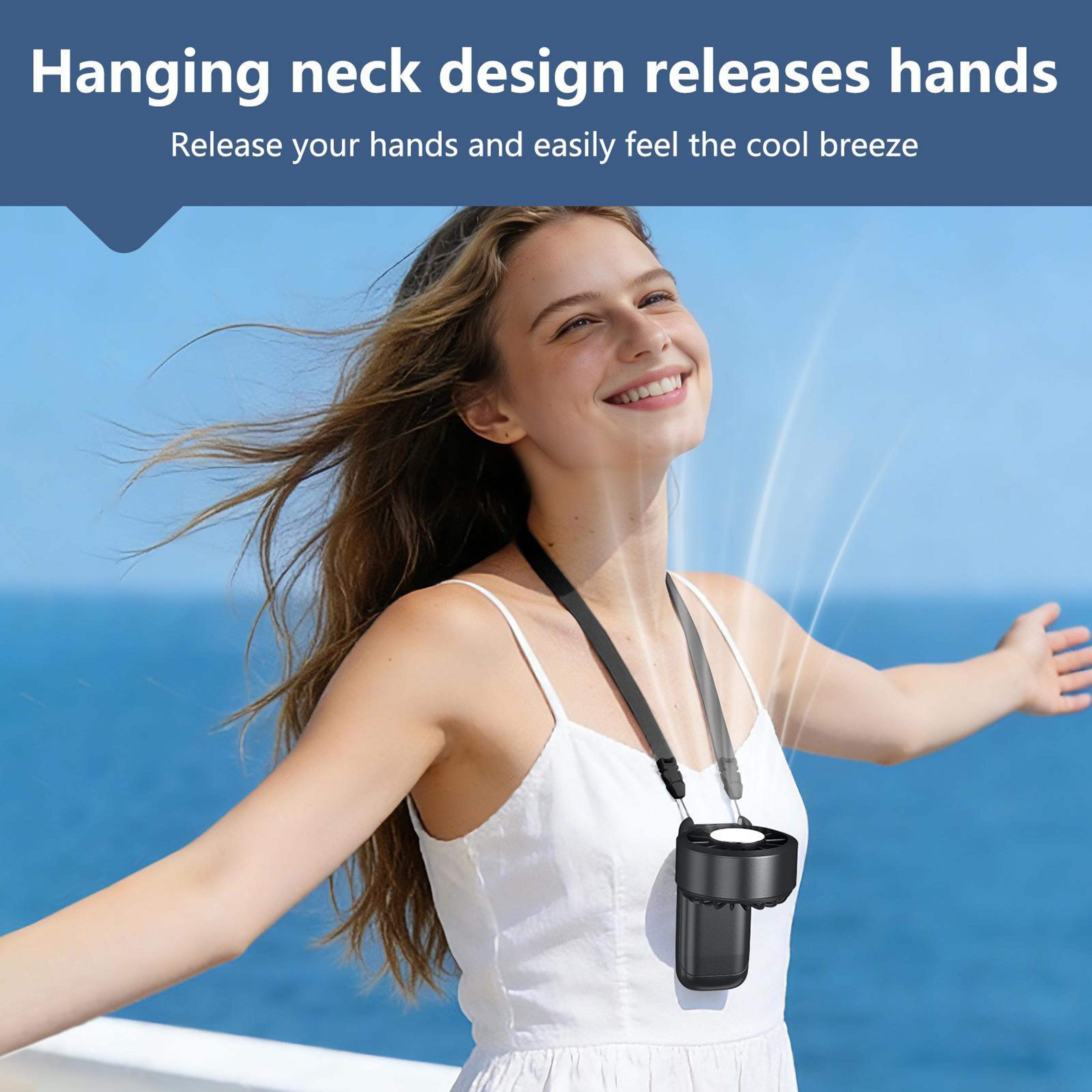 Portable Ice Cooling Handheld Fan With Foldable Design Rechargeable Portable Fan And Cold Compress  6