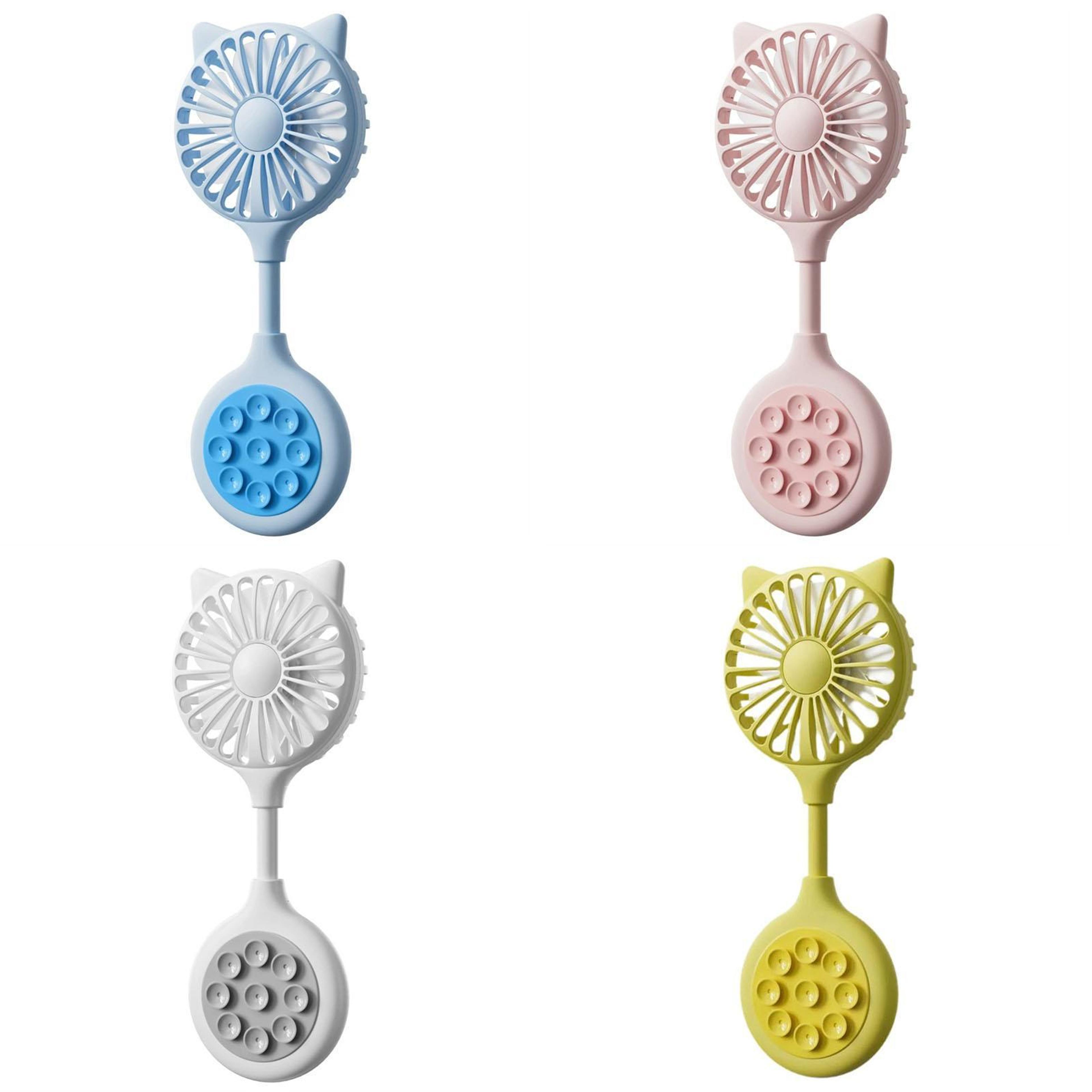 Portable Desk Fan USB Rechargeable Mini Cooling Fan With Suction Cup And Foldable Design 1