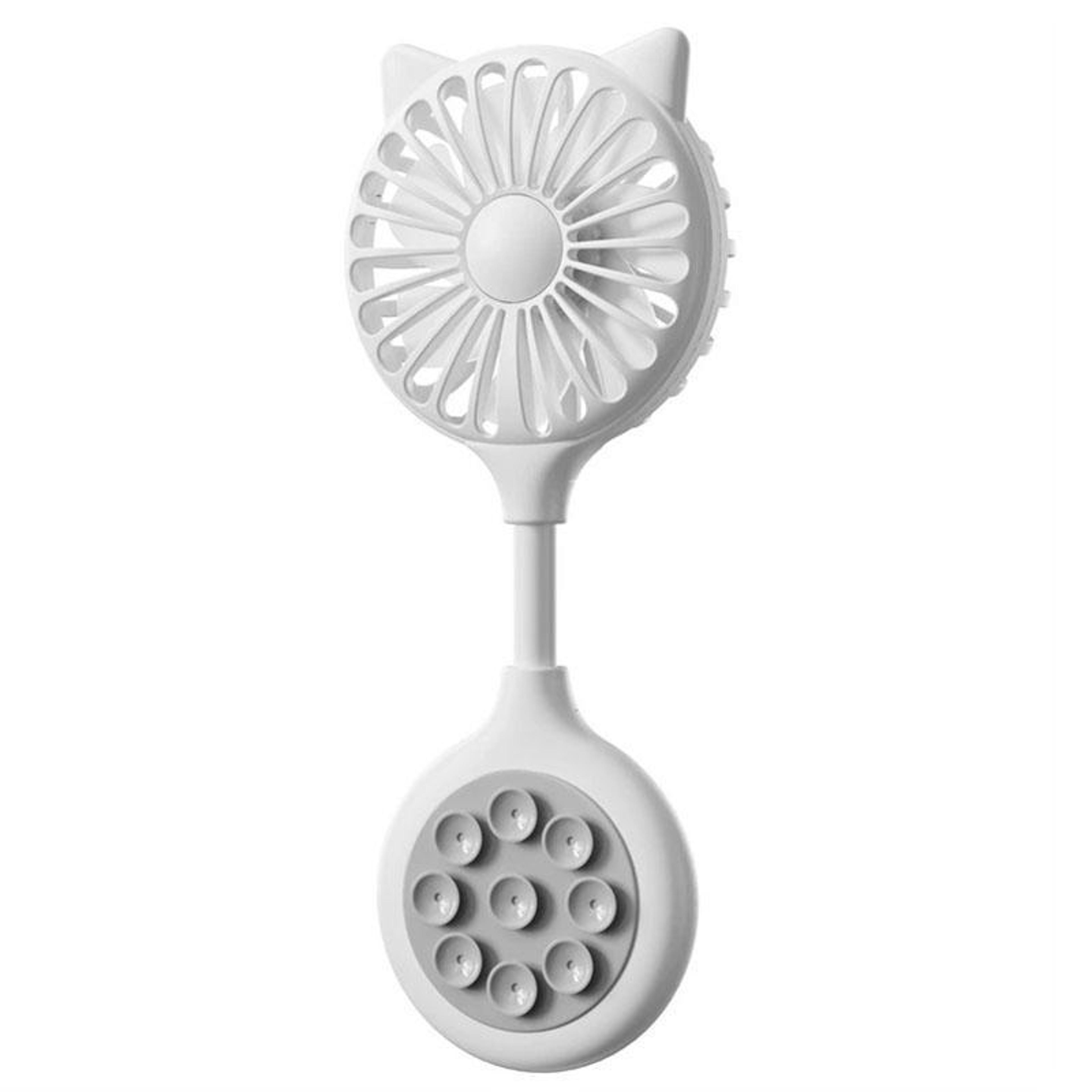 Portable Desk Fan USB Rechargeable Mini Cooling Fan With Suction Cup And Foldable Design 12