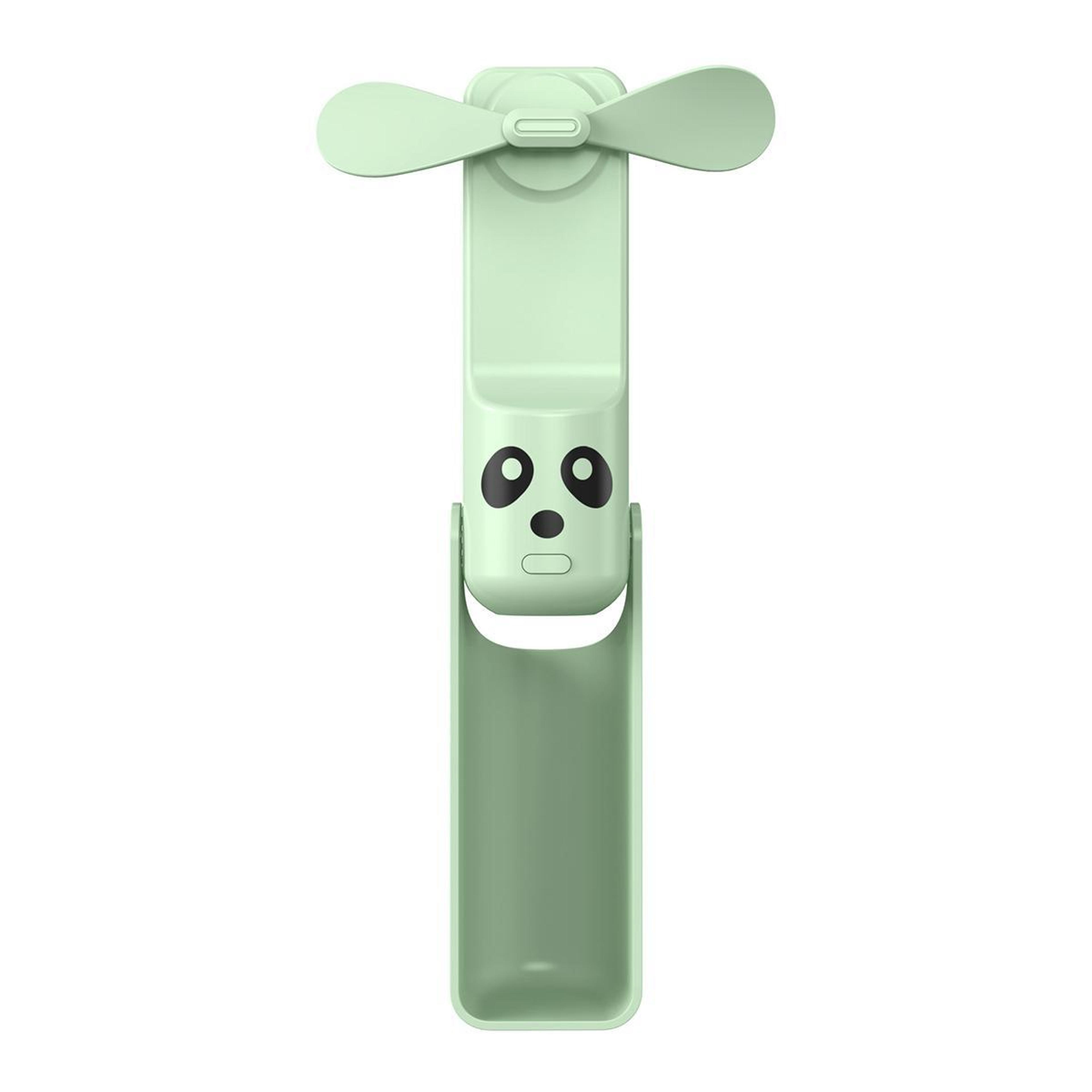 Portable Handheld Fan Mini Folding Rechargeable USB Type C Fan With BuiltIn Power Bank  Flashlight 8