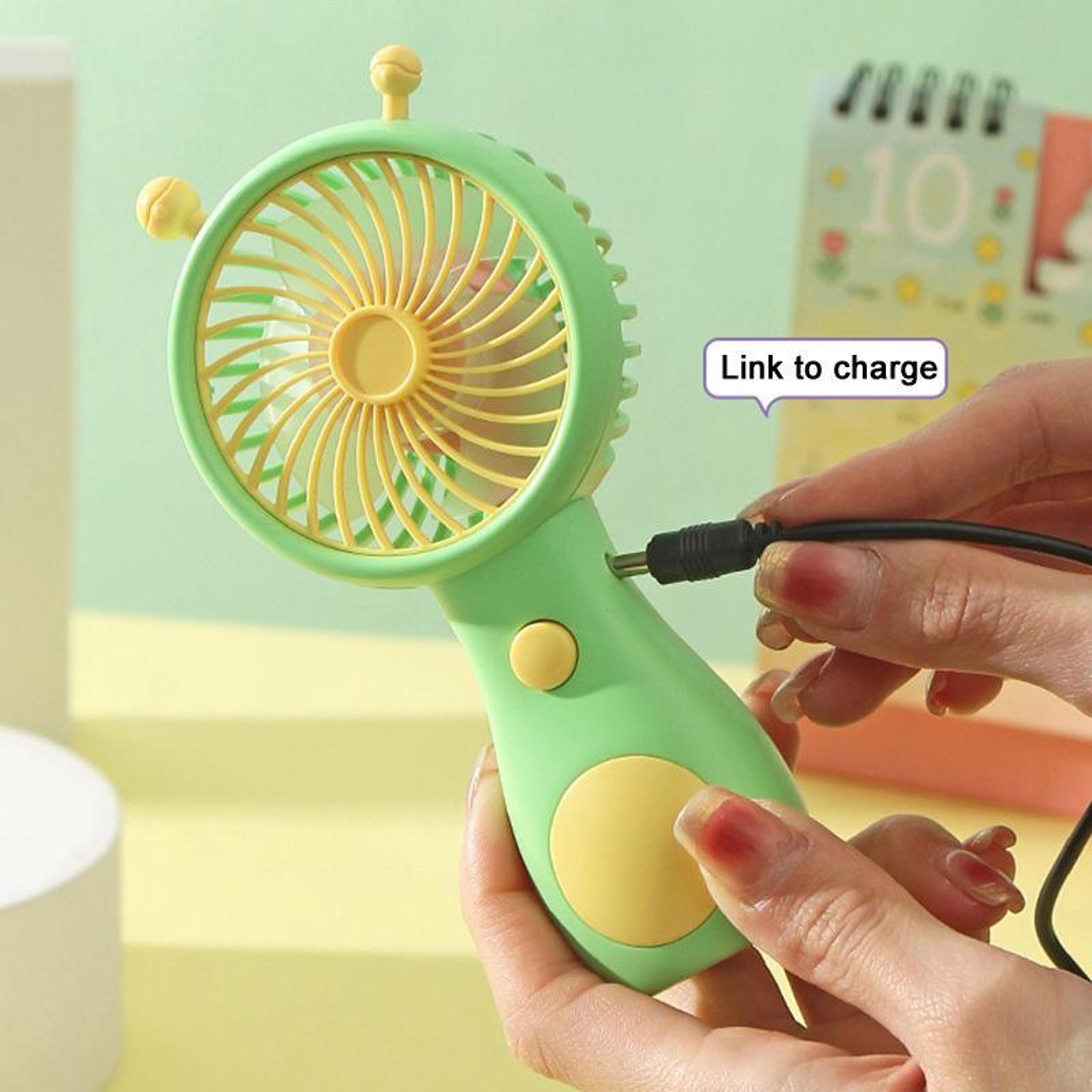 Cute Snail Mini Handheld Fan USB Rechargeable Portable Pocket Fan For Travel And Everyday Cooling 6