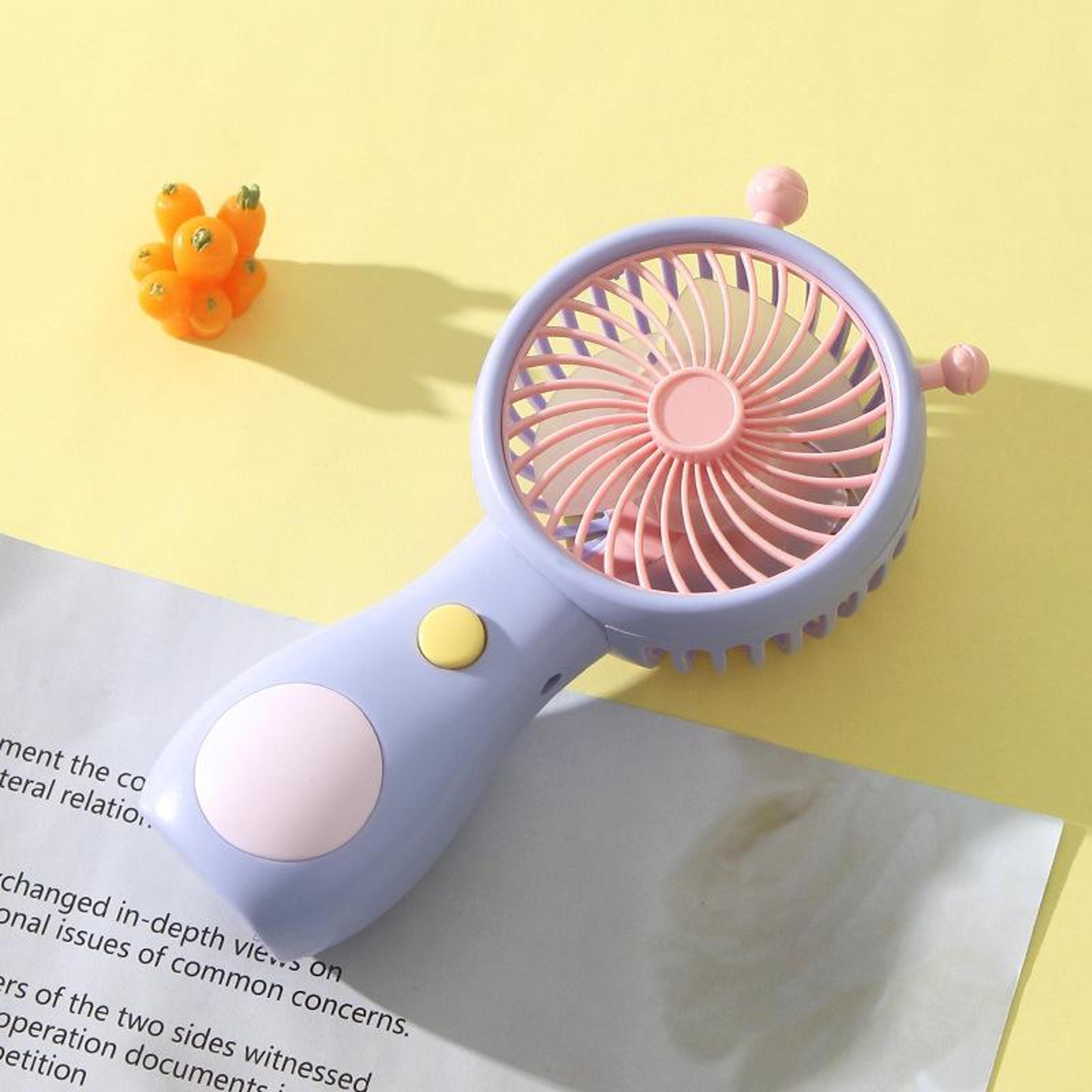 Cute Snail Mini Handheld Fan USB Rechargeable Portable Pocket Fan For Travel And Everyday Cooling 8
