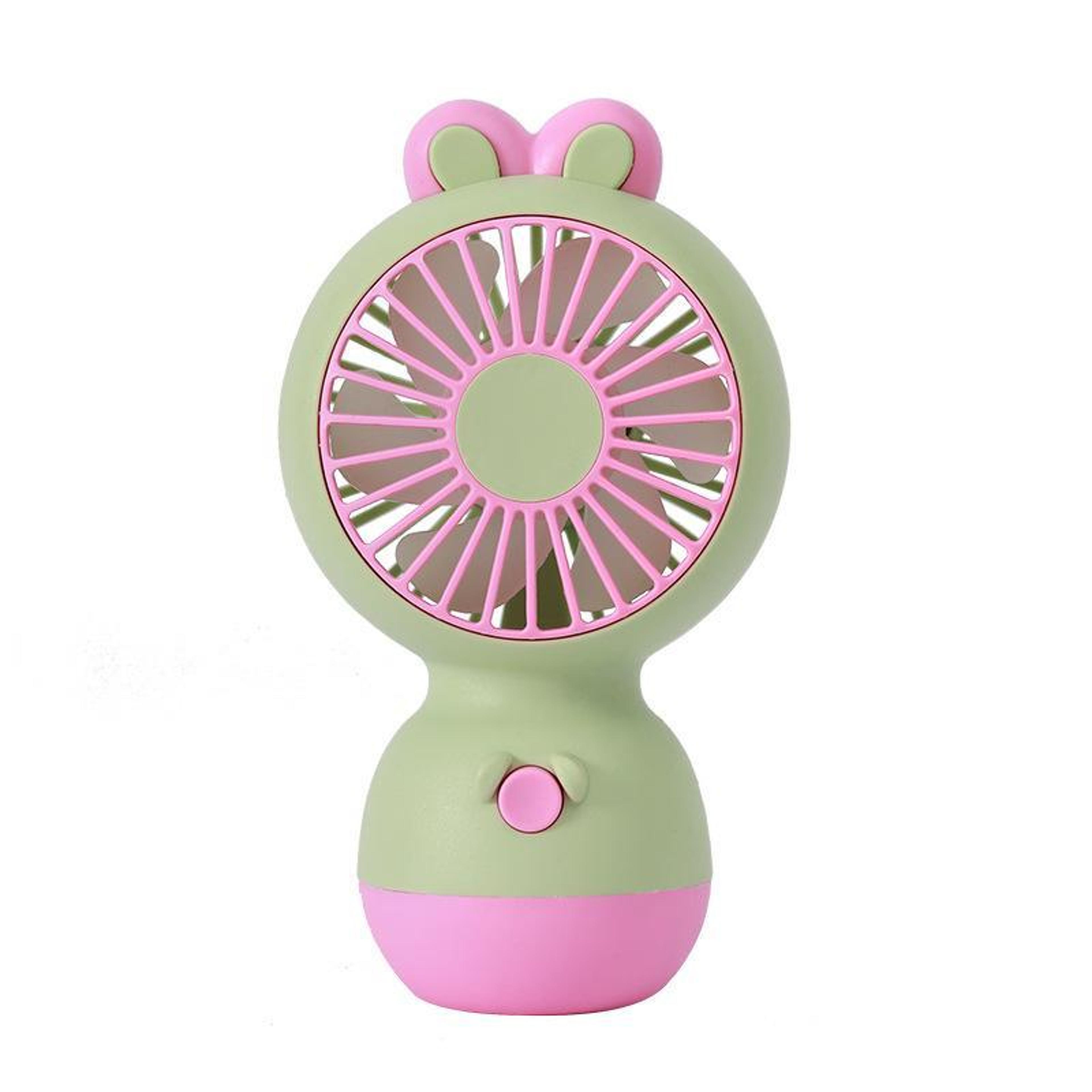 Cute Rabbit Rechargeable Mini Fan Portable Desktop  Handheld Cooling Fan For Kids 11