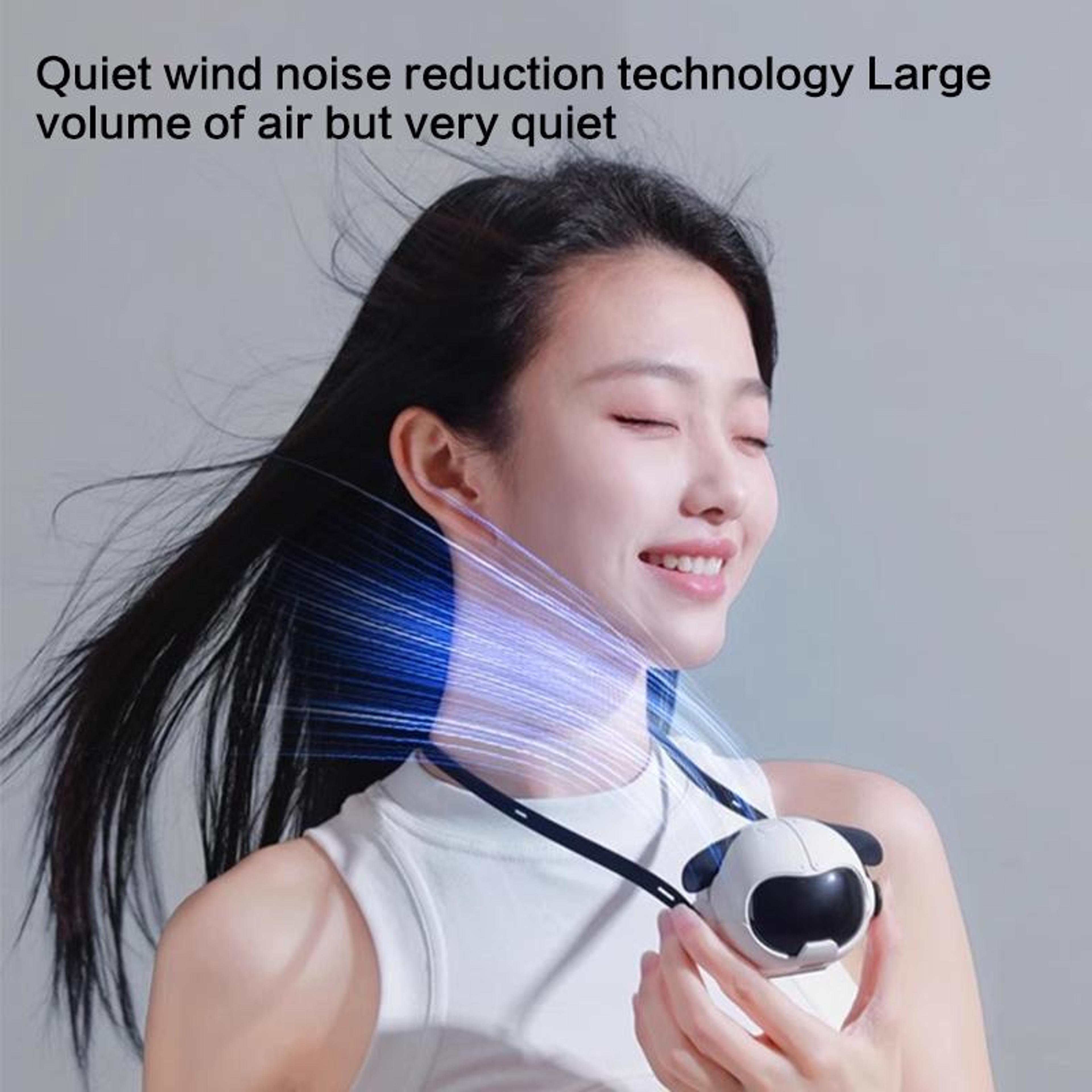 Portable Neck Fan USB Rechargeable Hands Free Fan With Speed Personal Cooling 4