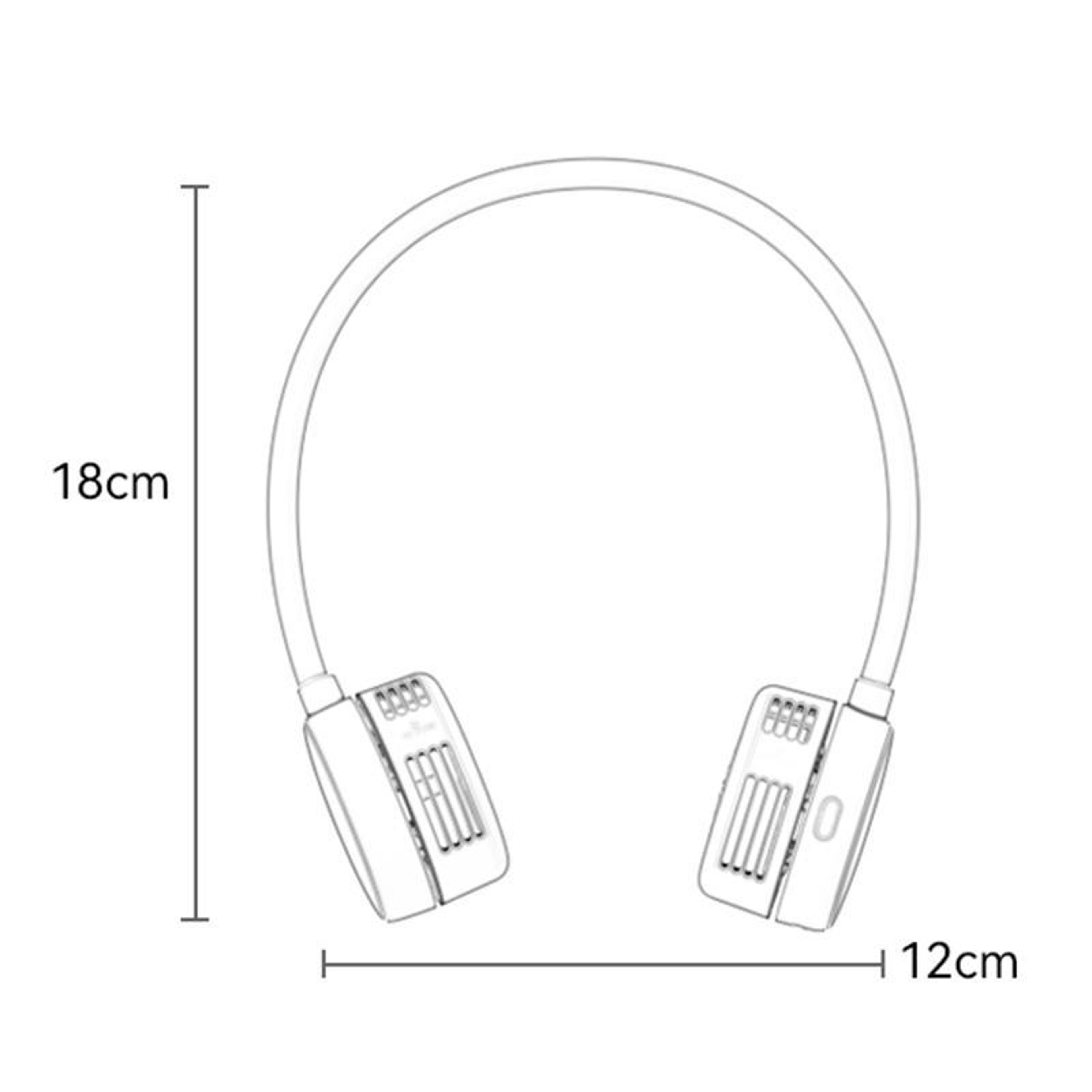 Portable Neck Fan Hands Free Wearable Fan With Speed Personal Cooling 2