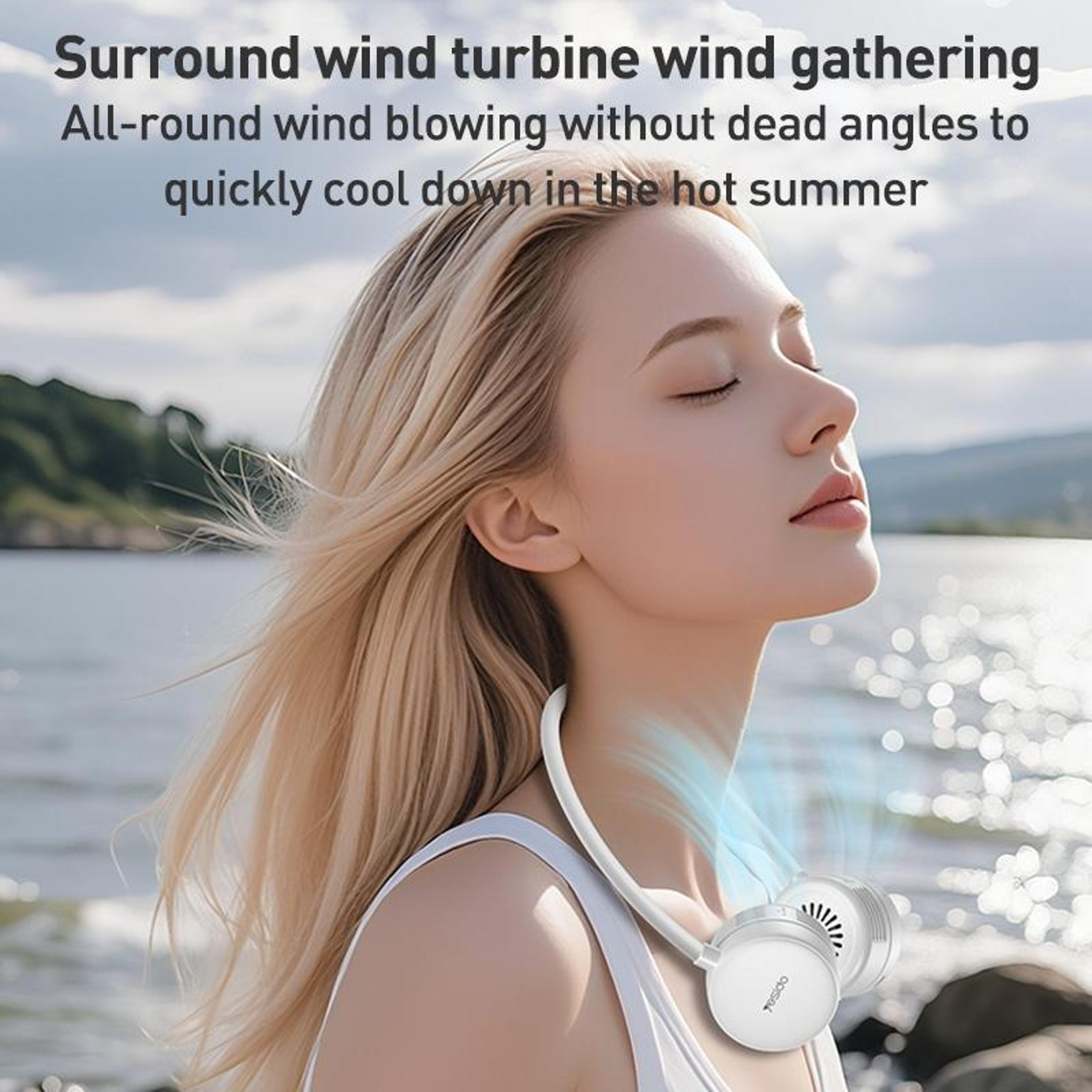 Portable Neck Fan Hands Free Wearable Fan With Speed Personal Cooling 5
