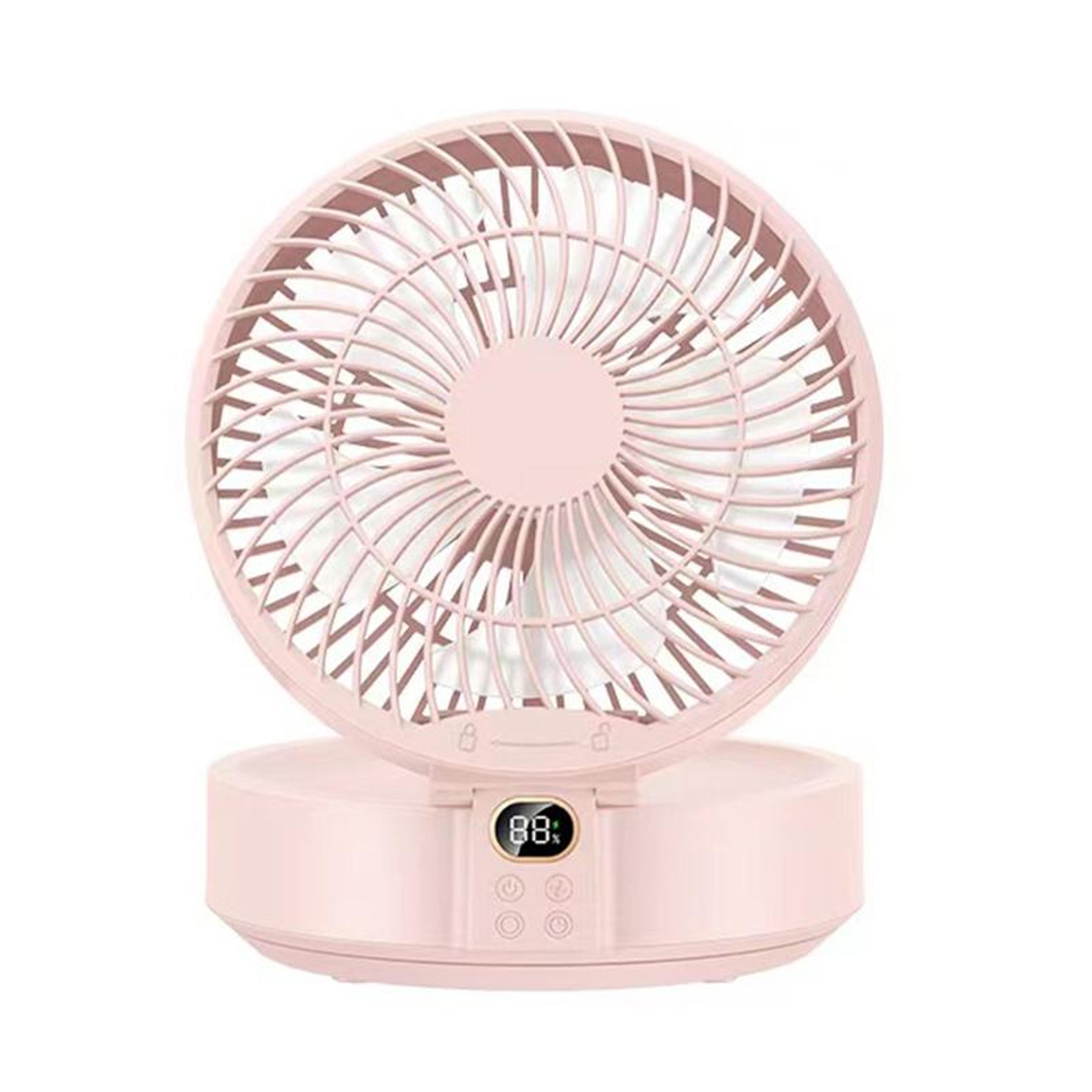 Wall Mounted Fan With Night Light Rechargeable Swivel Head Cooling Fan 7