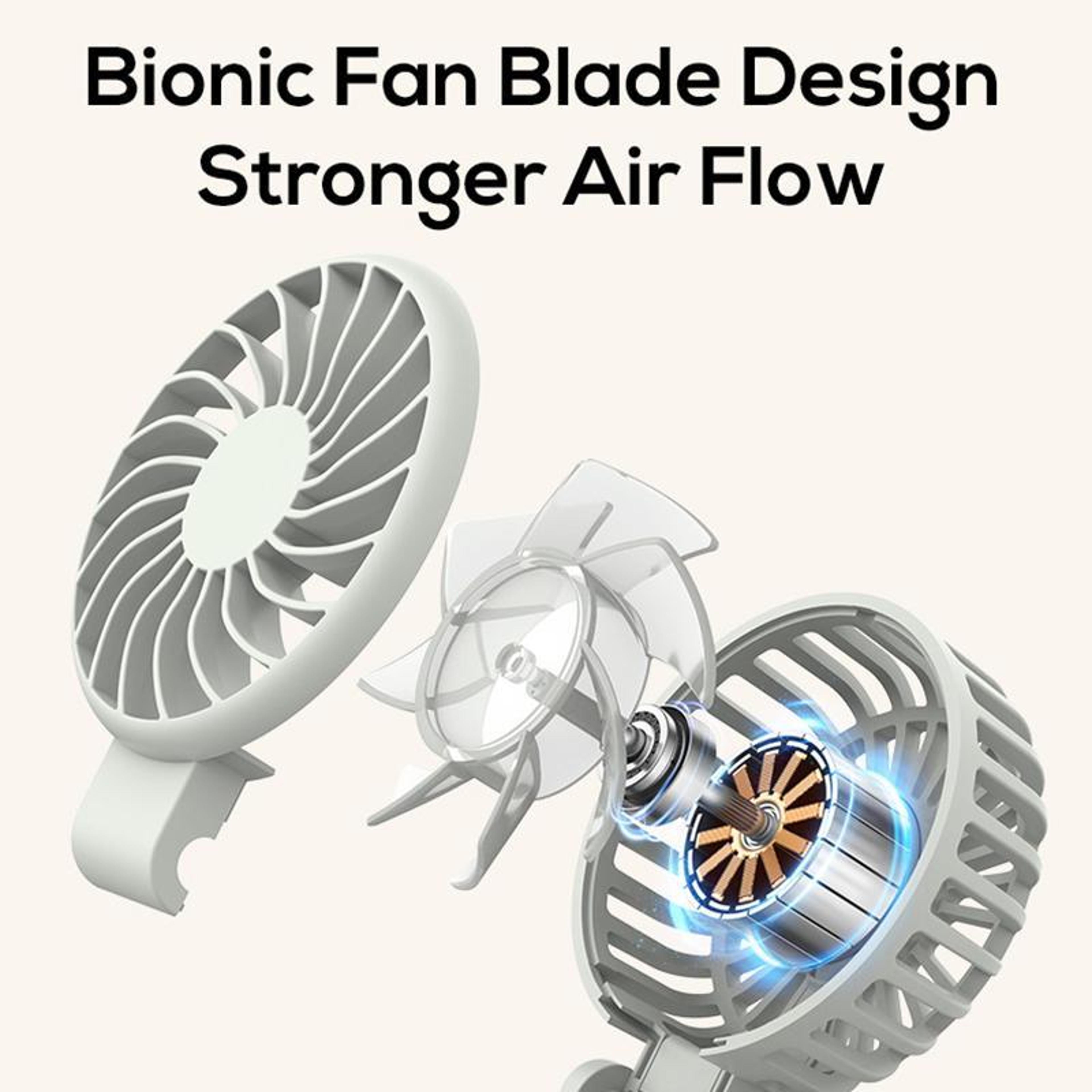 Mini Clip Fan USB Rechargeable Portable Fan With Speeds For Desk Bedside  Travel 12