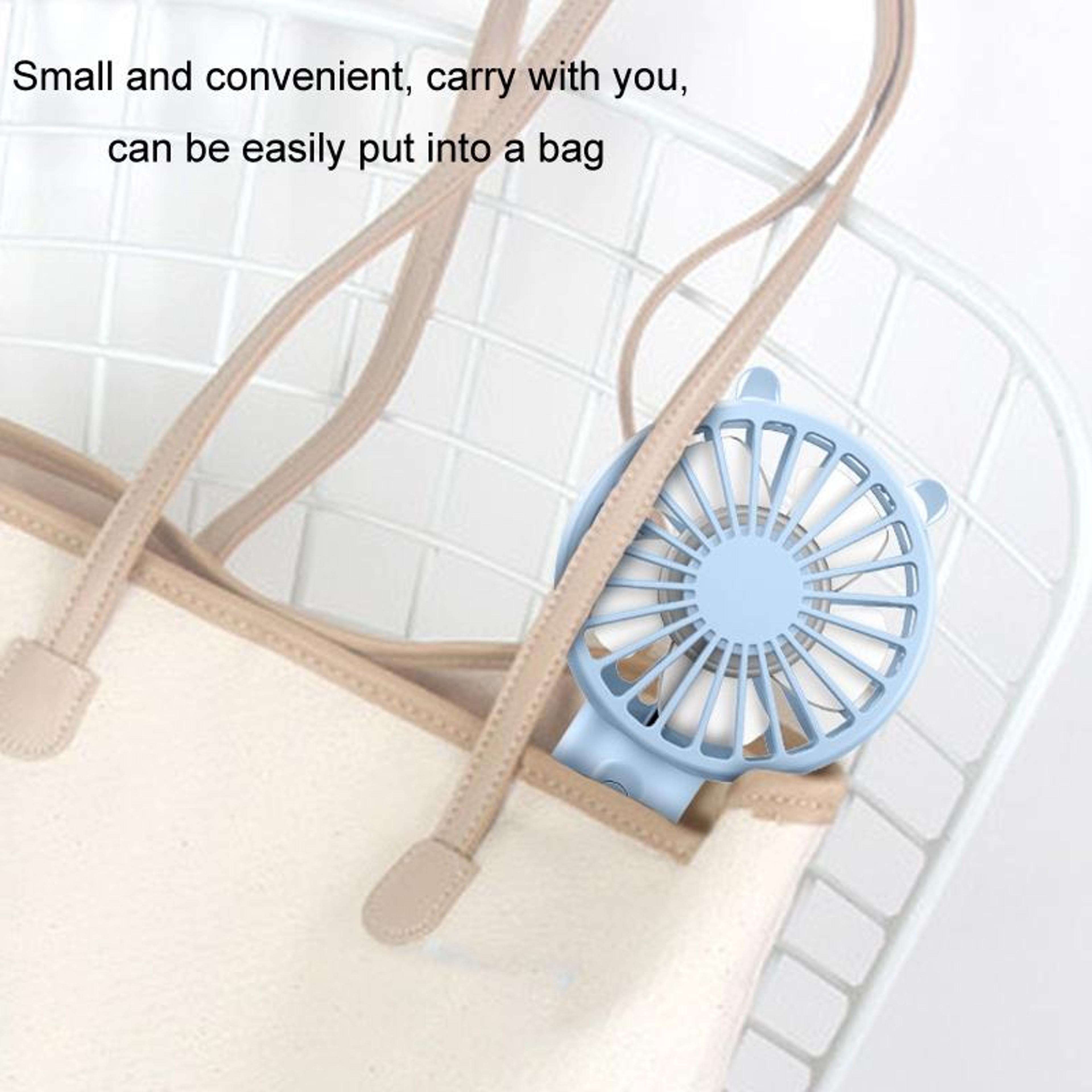 Portable Handheld Fan USB Rechargeable Mini Desk Fan With Built In Phone Holder 9