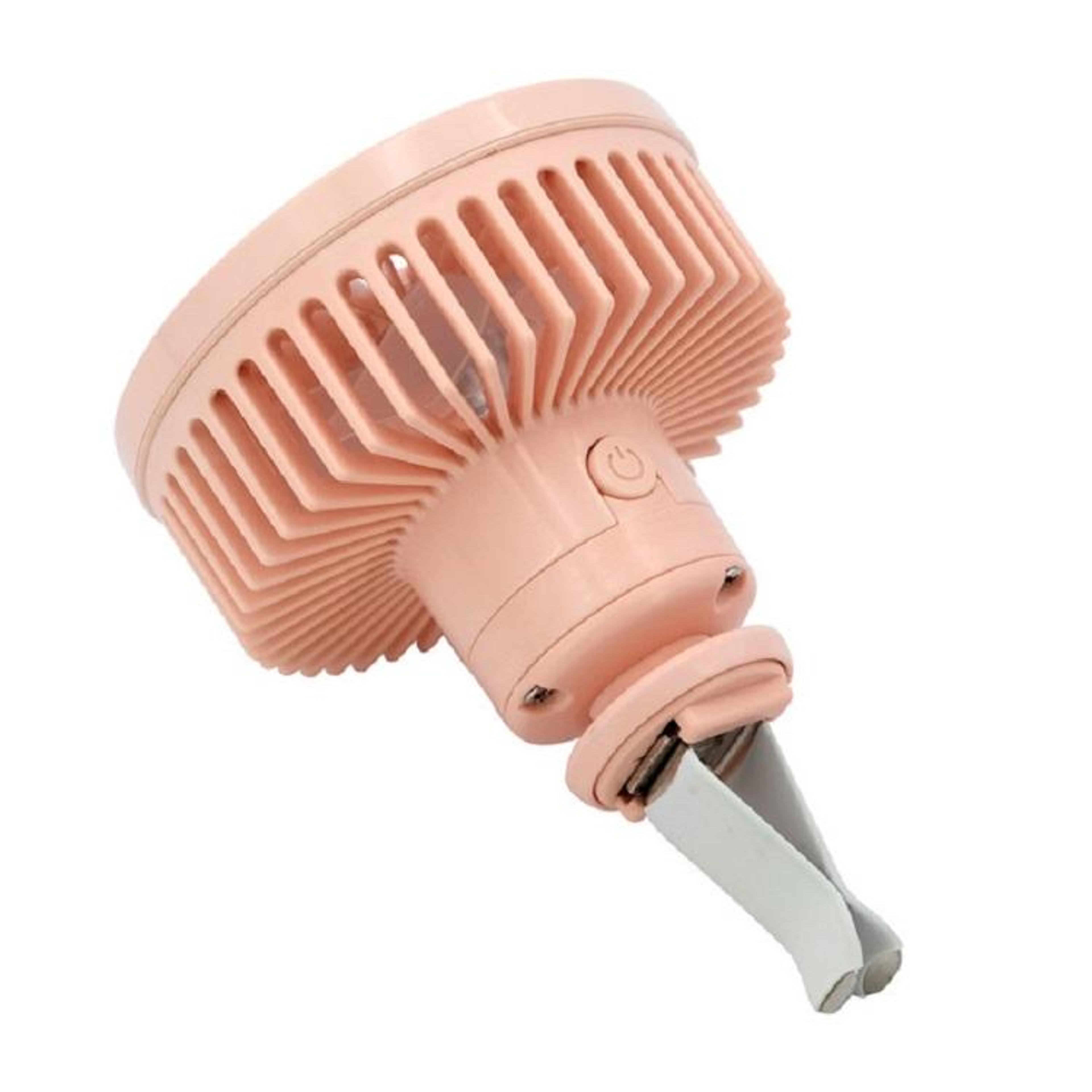 Portable Car Vent Fan USB Mini Car Cooling Fan With LED Light For Vehicle Air Vent 2
