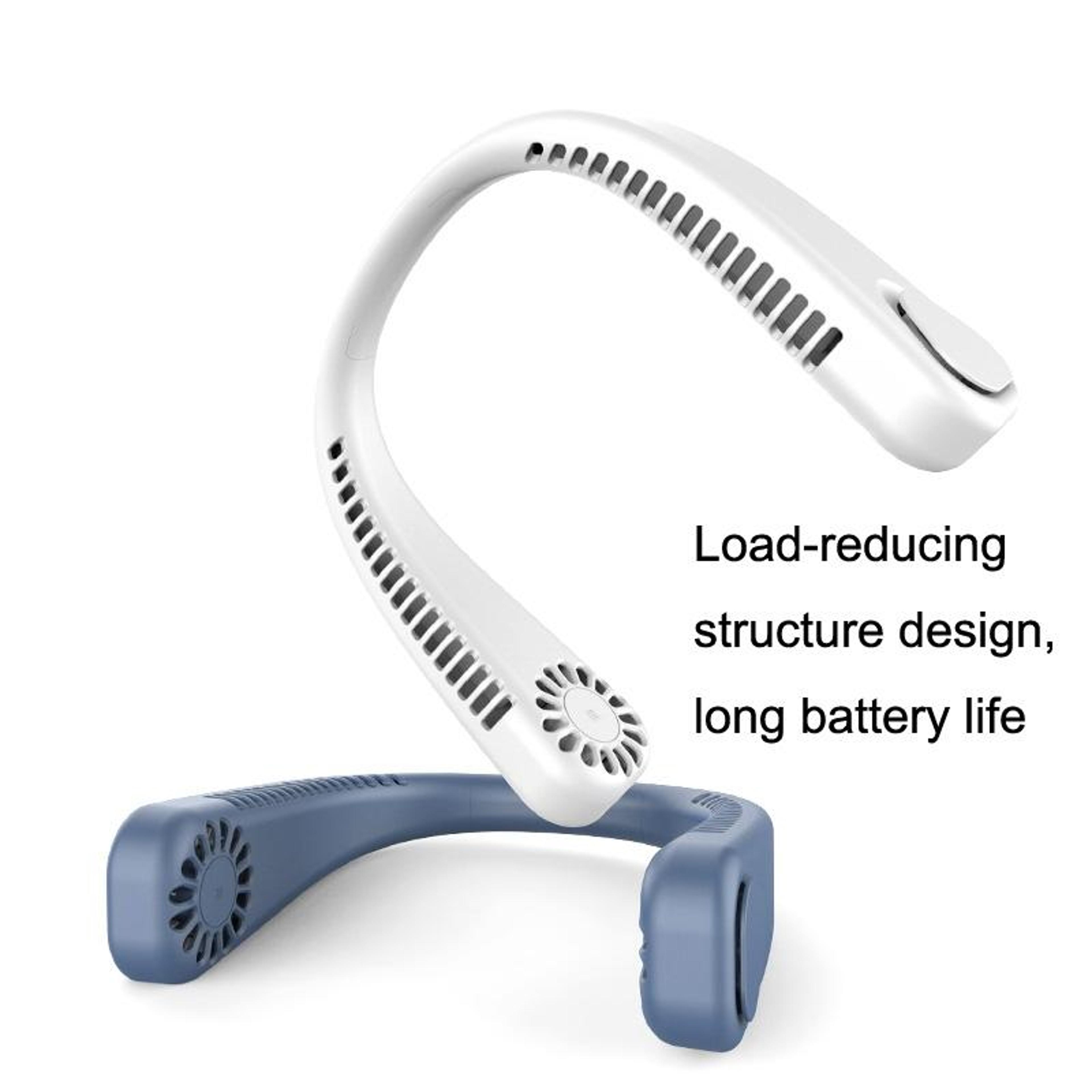 Portable Neck Fan USB Rechargeable Hands Free Personal Cooling Fan 4
