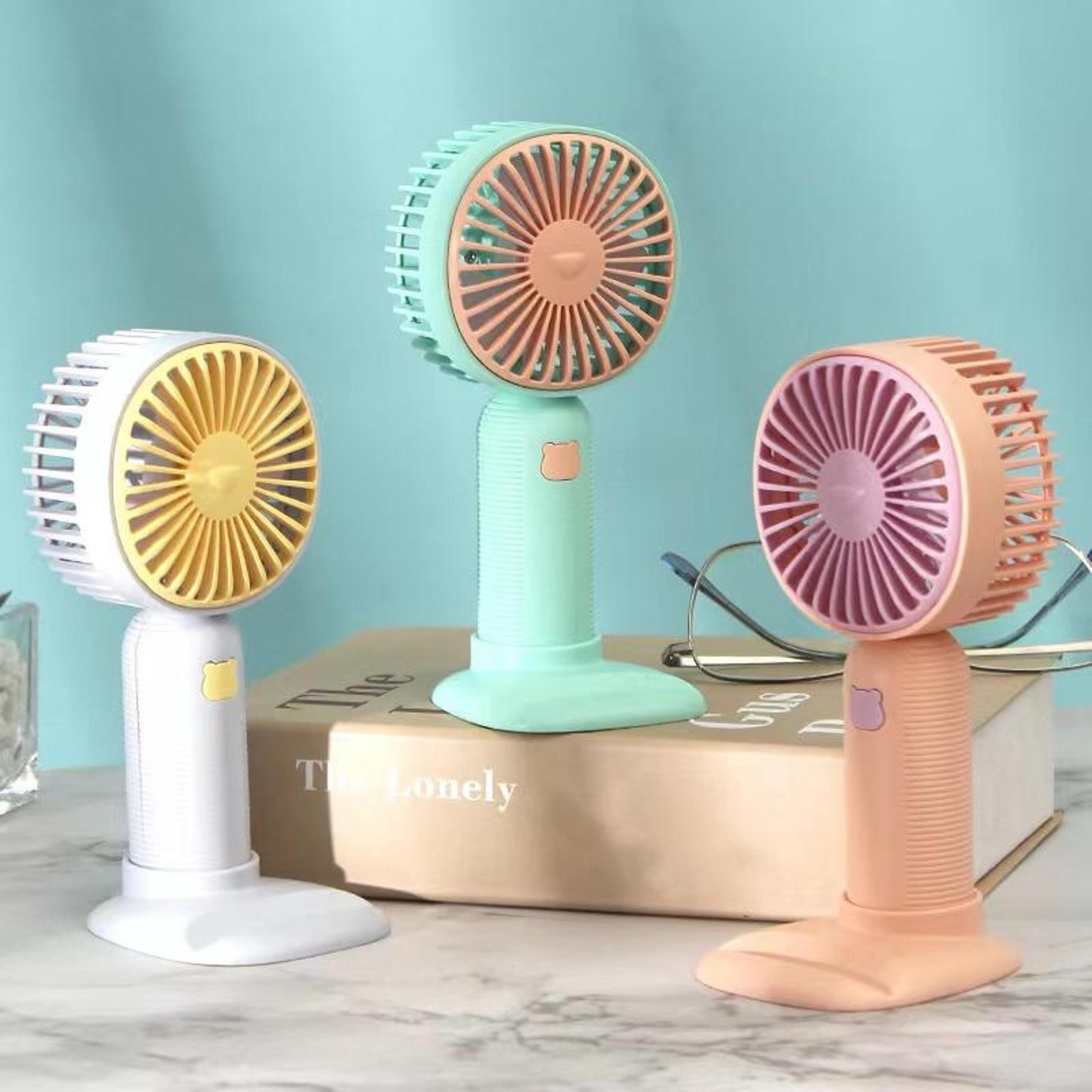 Portable Mini Fan USB Rechargeable Handheld Pocket Fan With Phone Stand 1