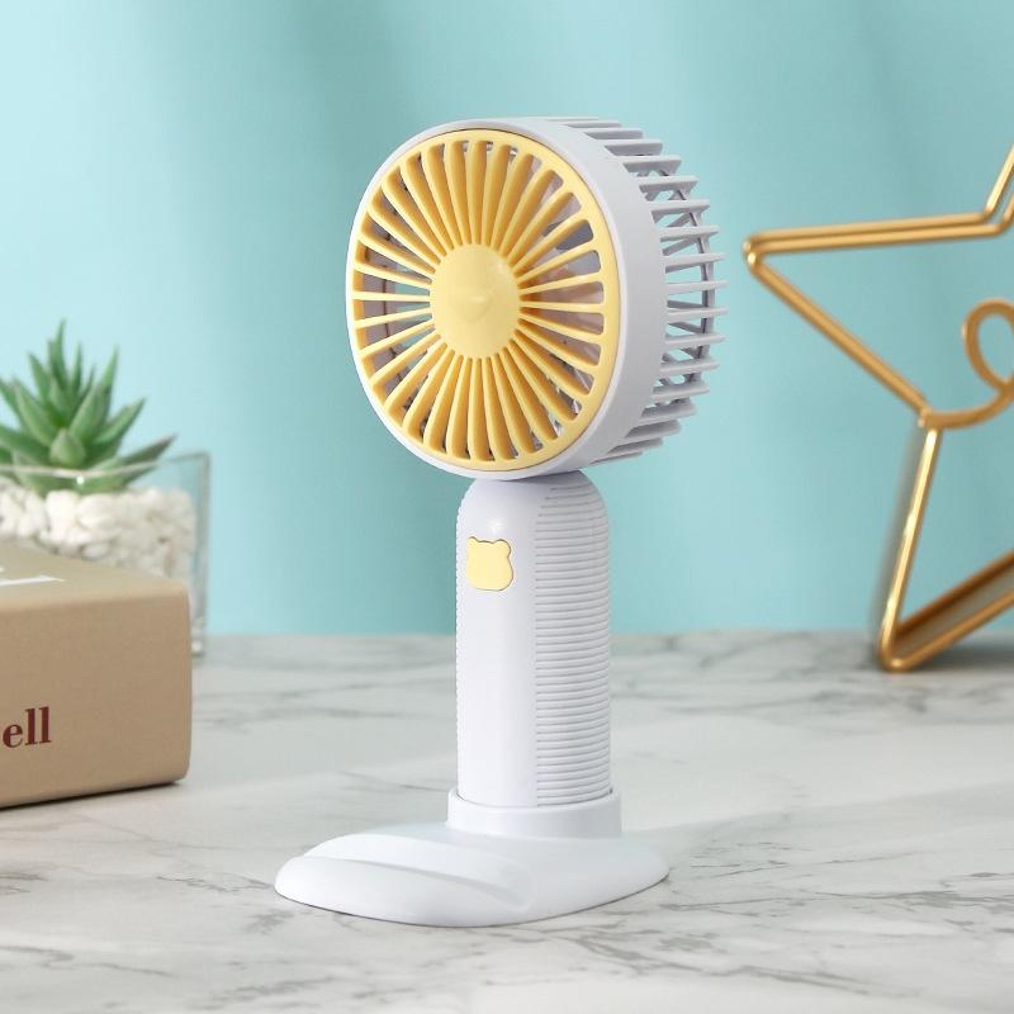 Portable Mini Fan USB Rechargeable Handheld Pocket Fan With Phone Stand 2