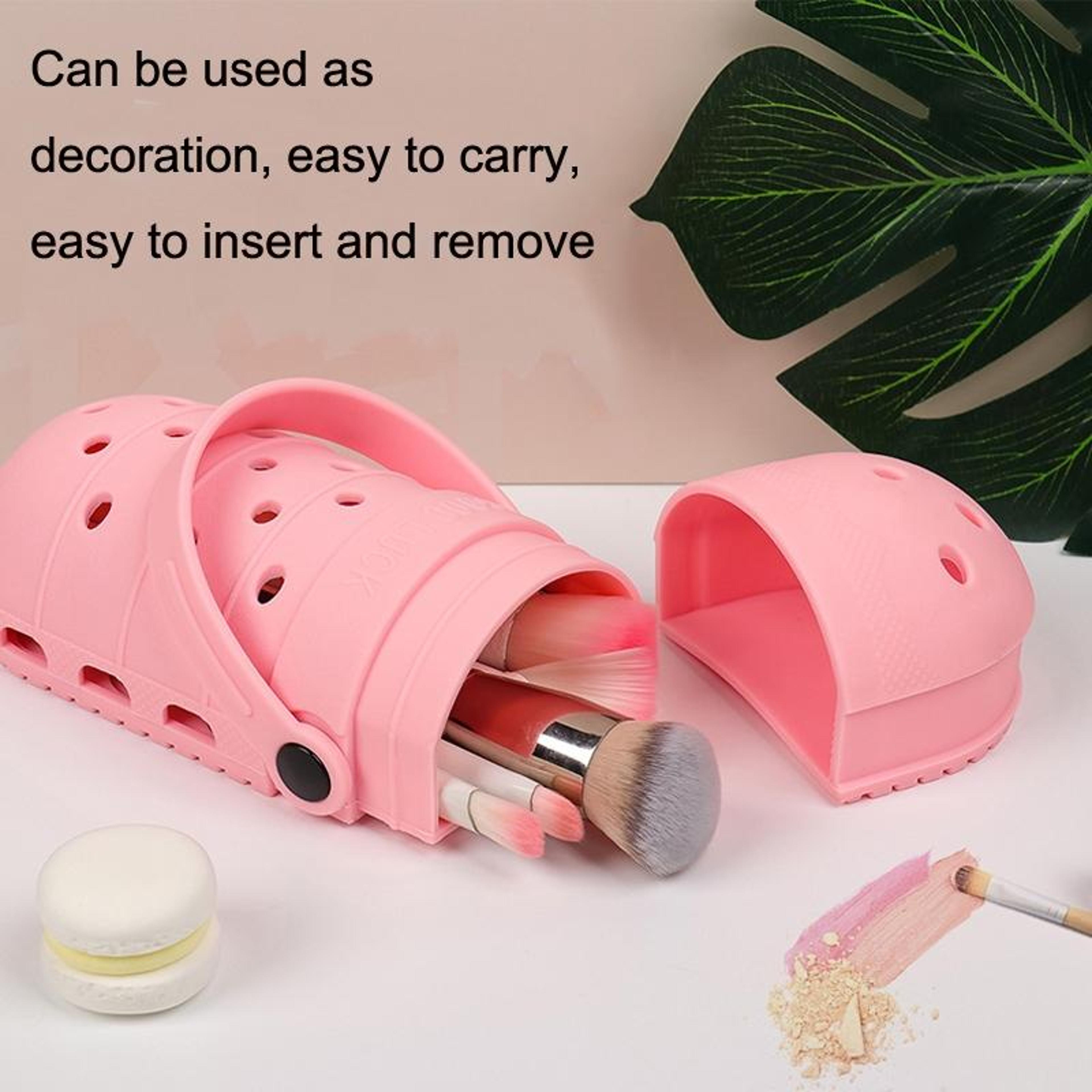 Portable Silicone Makeup Organizer Makeup Brush Holder Cosmetic Tool Storage Stand 4