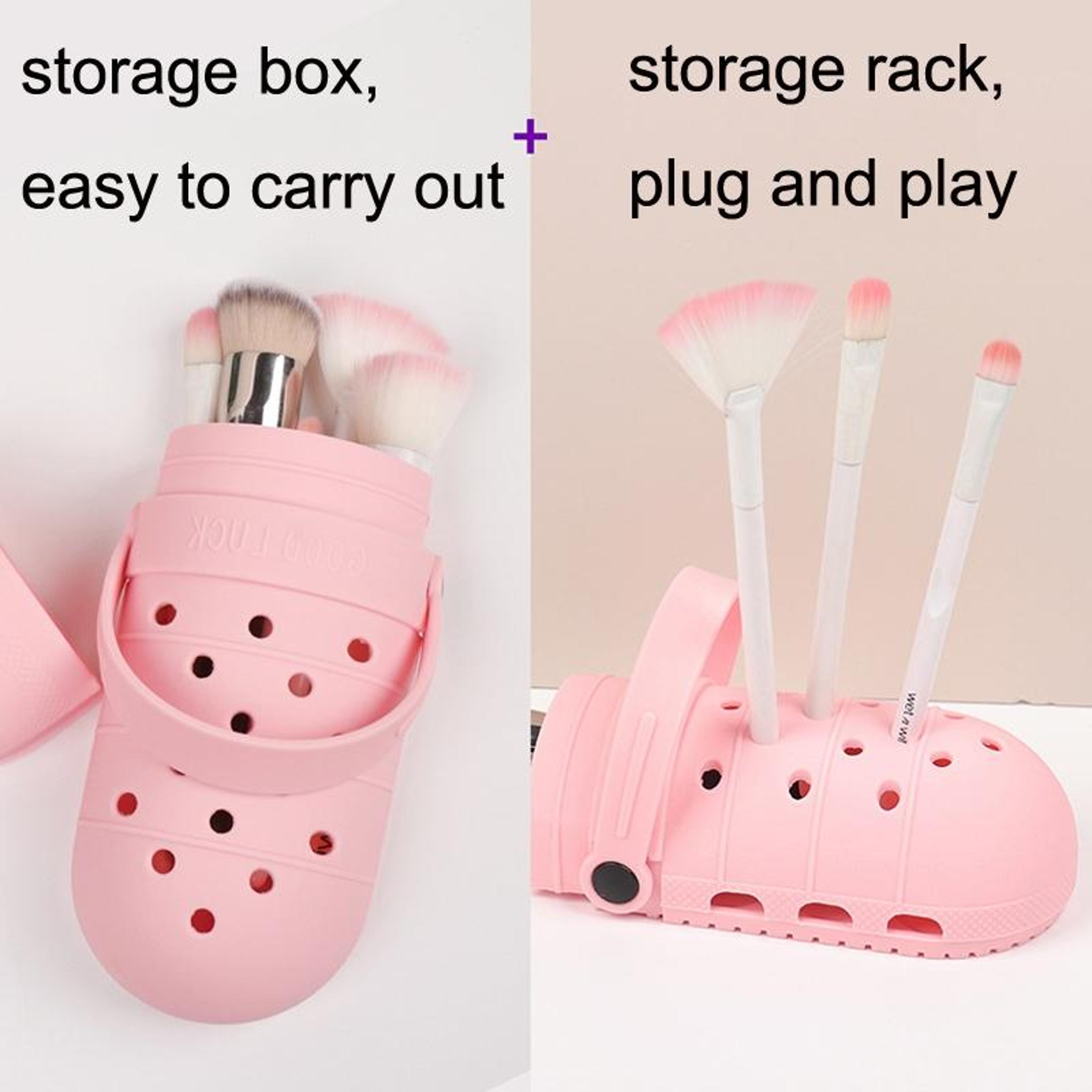 Portable Silicone Makeup Organizer Makeup Brush Holder Cosmetic Tool Storage Stand 5