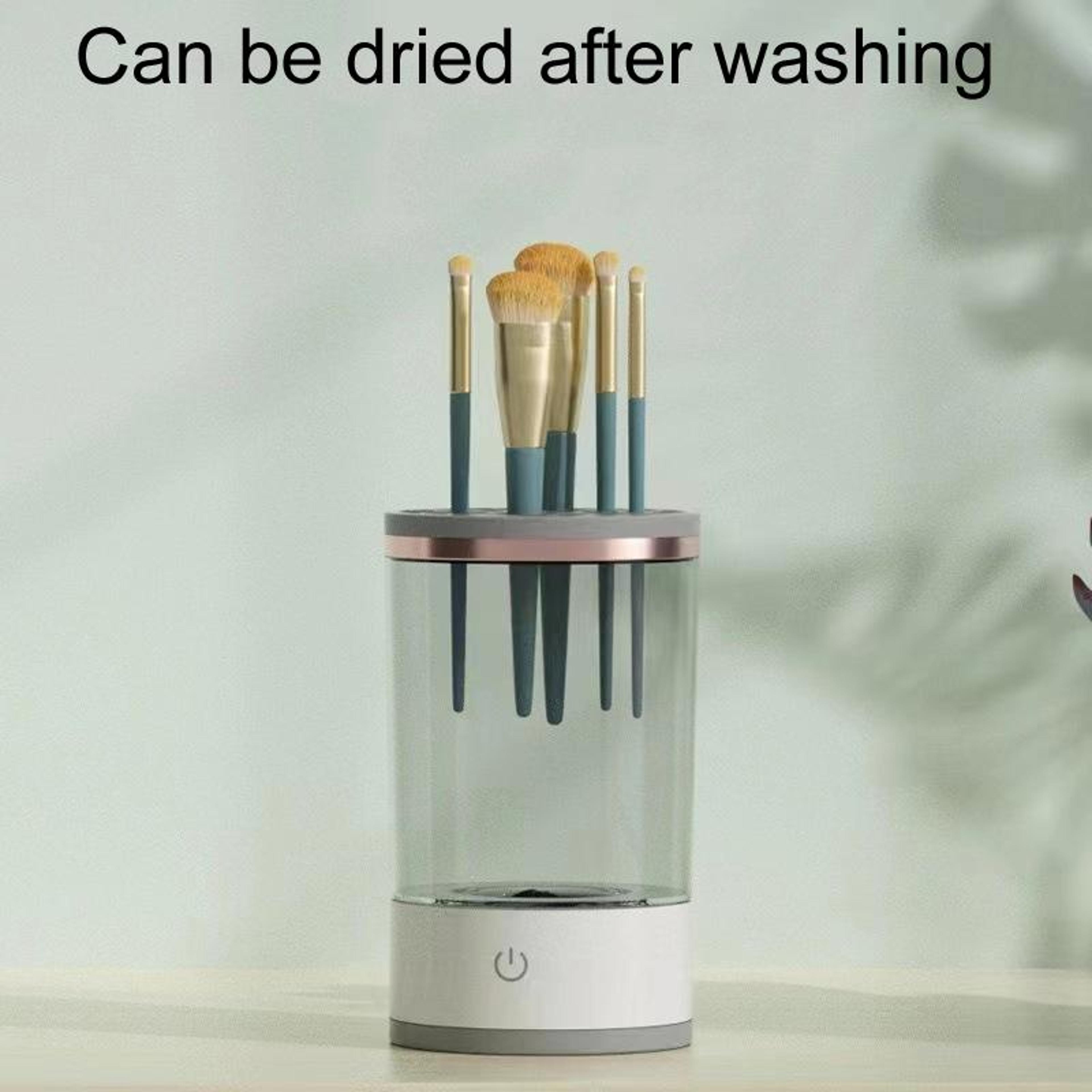 USB Electric Makeup Brush Cleaner Machine With Organizer And Fast Drying Holder 5