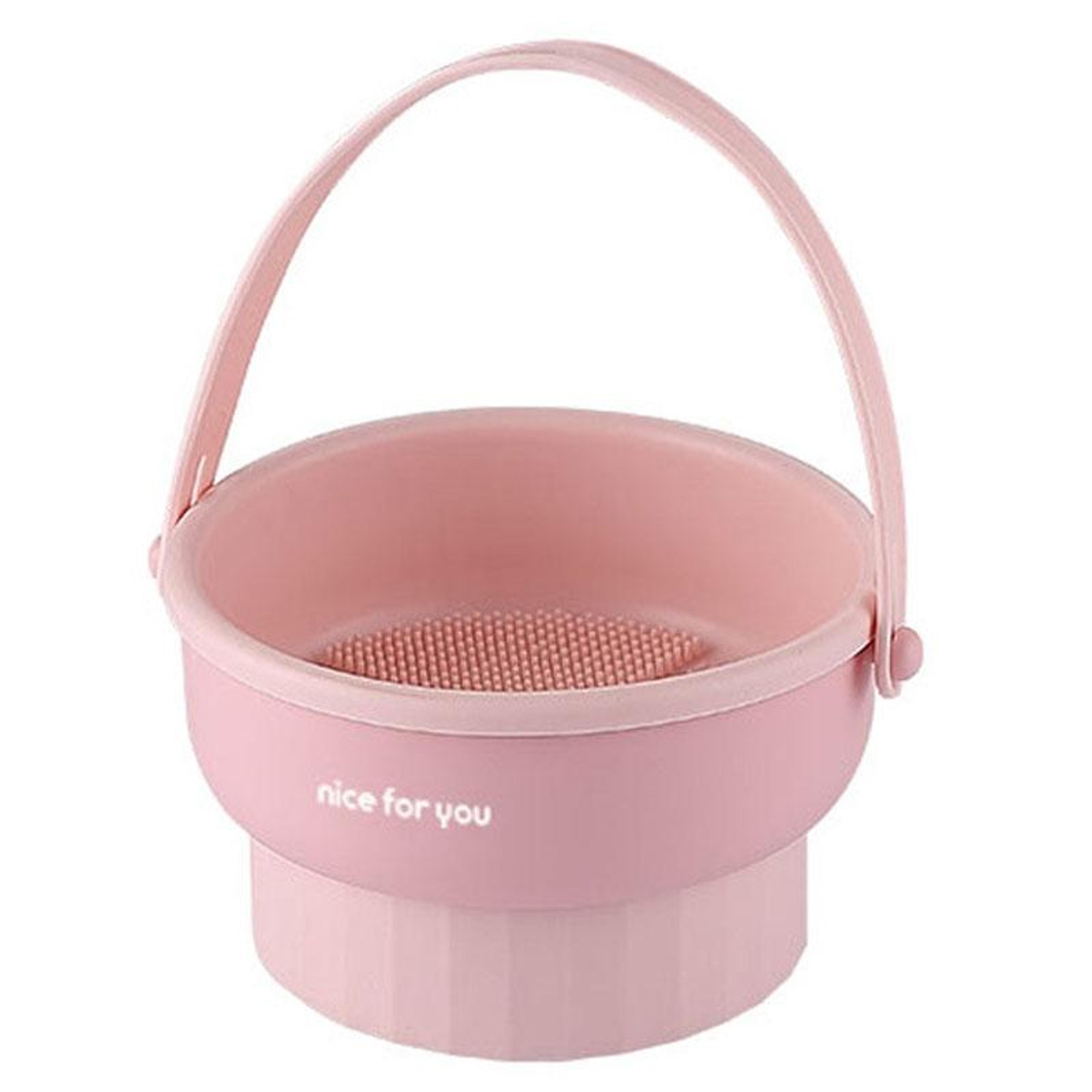Silicone Makeup Brush Cleaner Bowl With Drying Rack And Brush Holder 12
