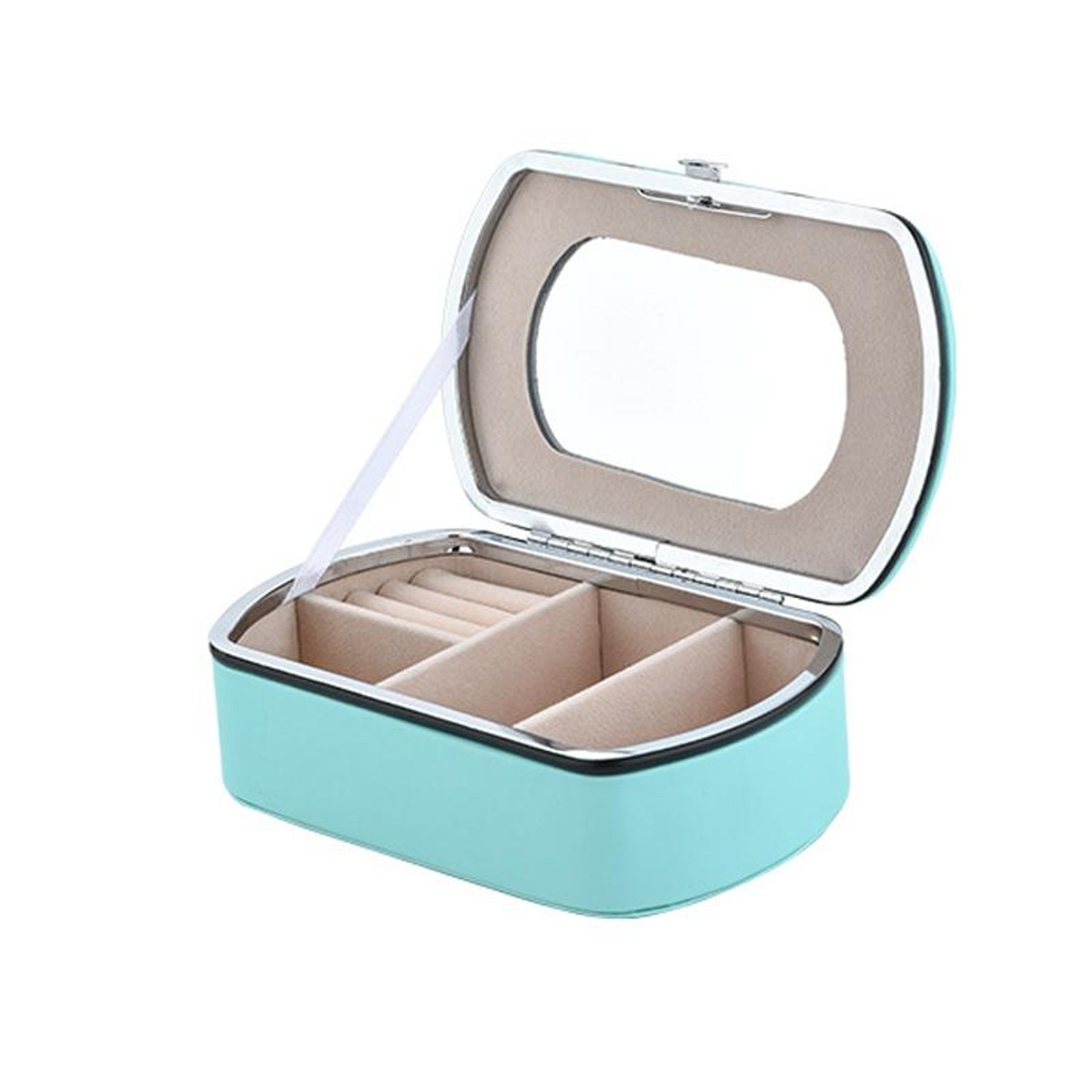 Portable Travel Jewelry Box With Necklace Holder Ring Organizer And Lipstick Storage Case Orange 7