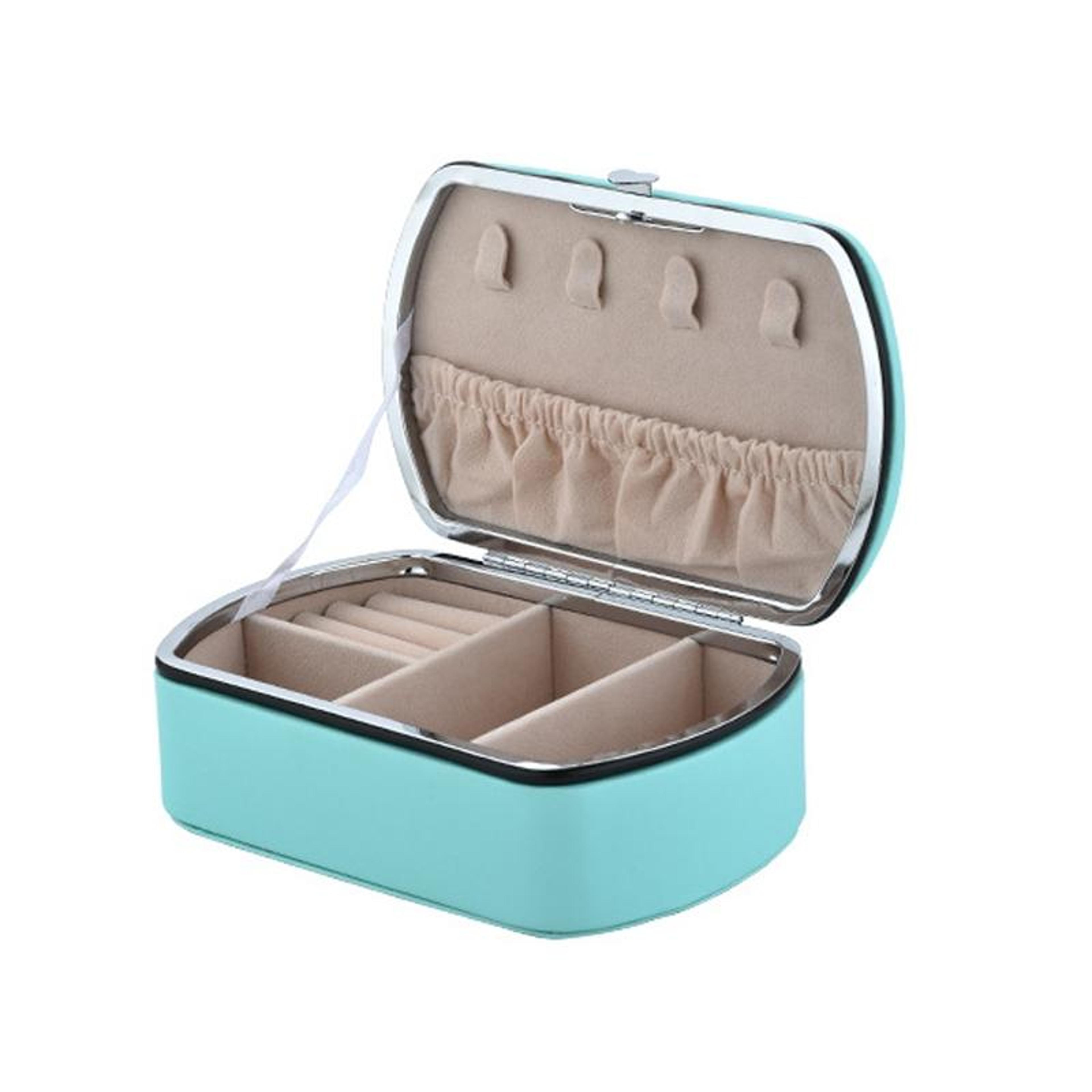 Portable Travel Jewelry Box With Necklace Holder Ring Organizer And Lipstick Storage Case Orange 8