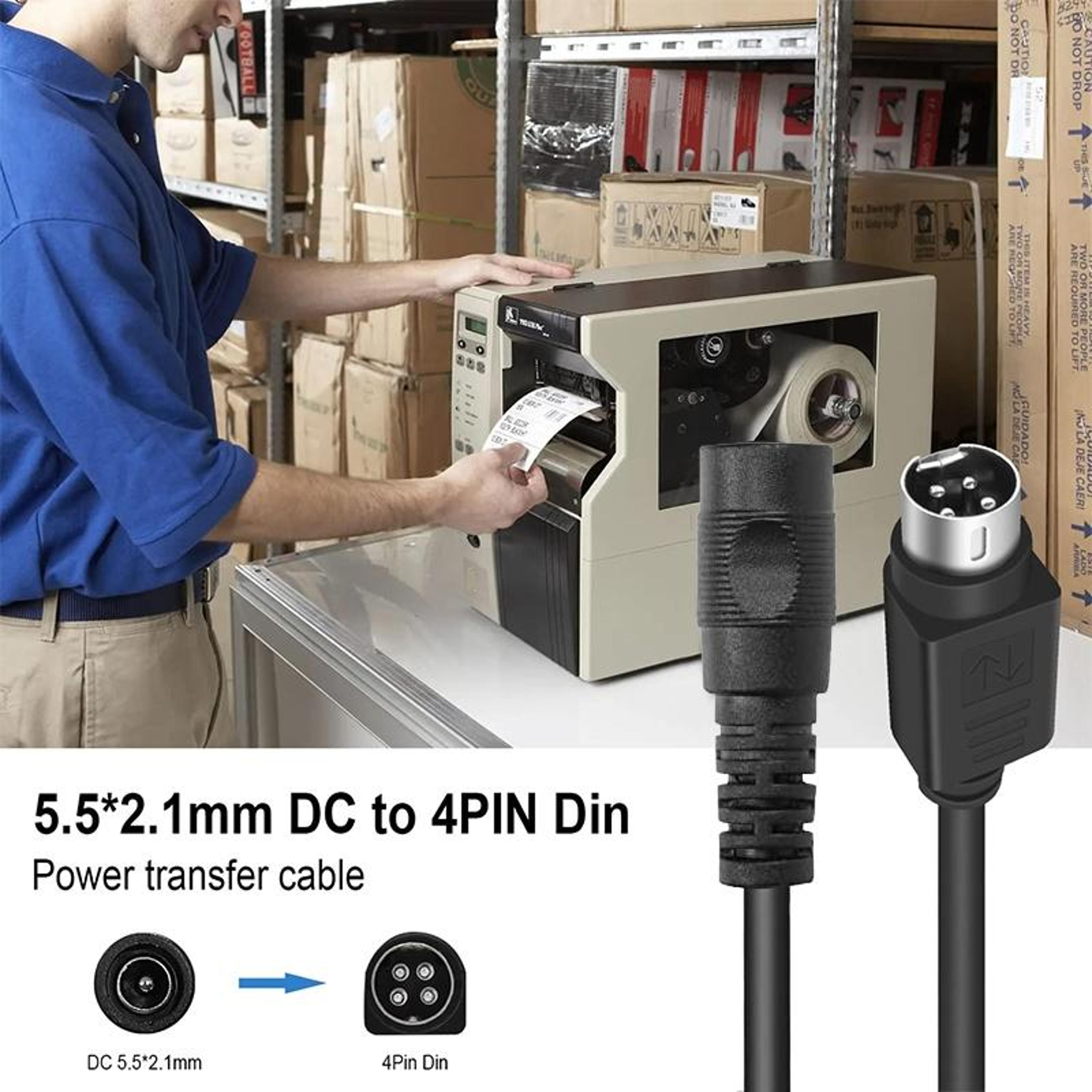 4 Pin DIN To DC Power Connection Cable DC Power Adapter Cable 4