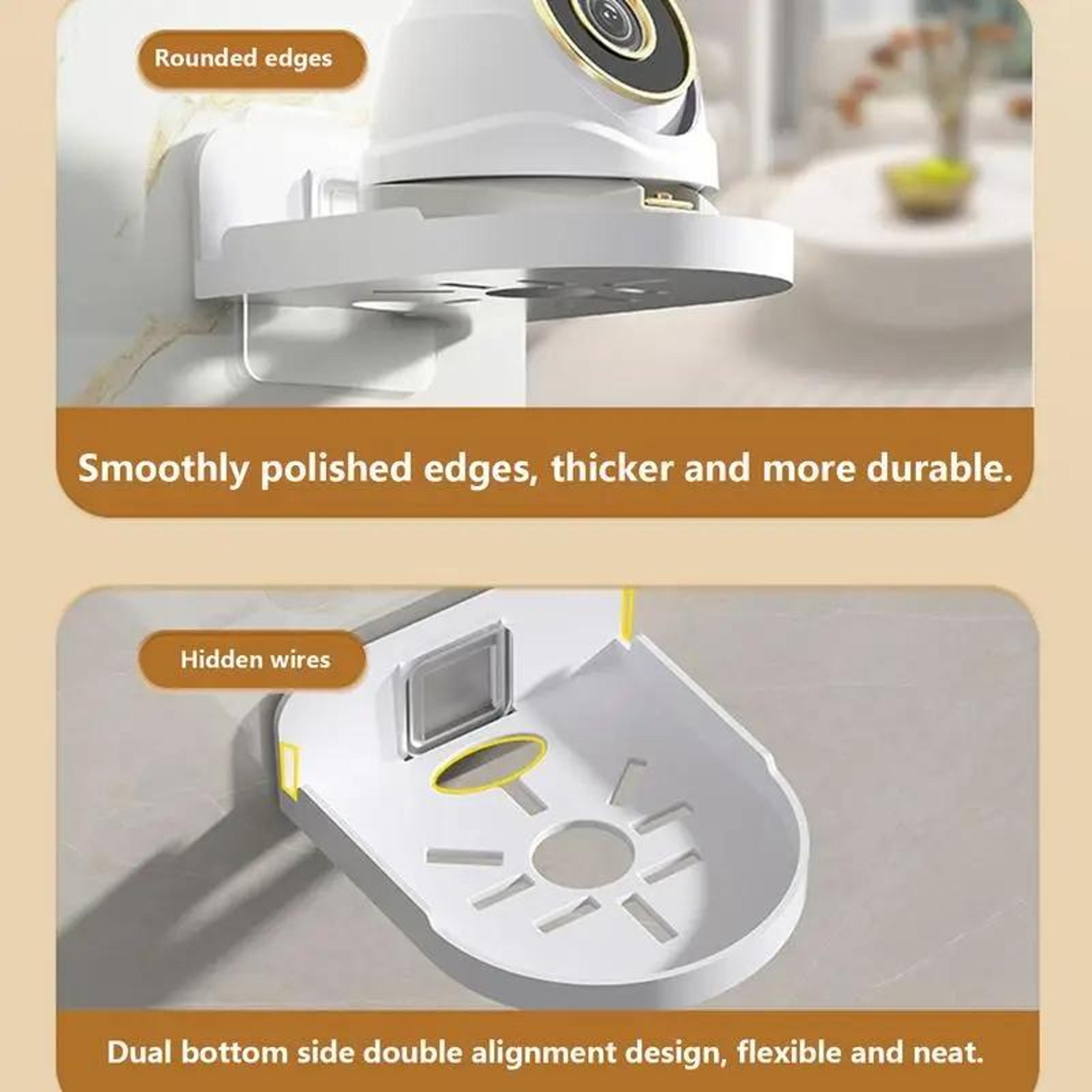 Traceless Wall Mount Camera Shelf No Drill Security Camera Bracket For Router And Smart Home Device 4