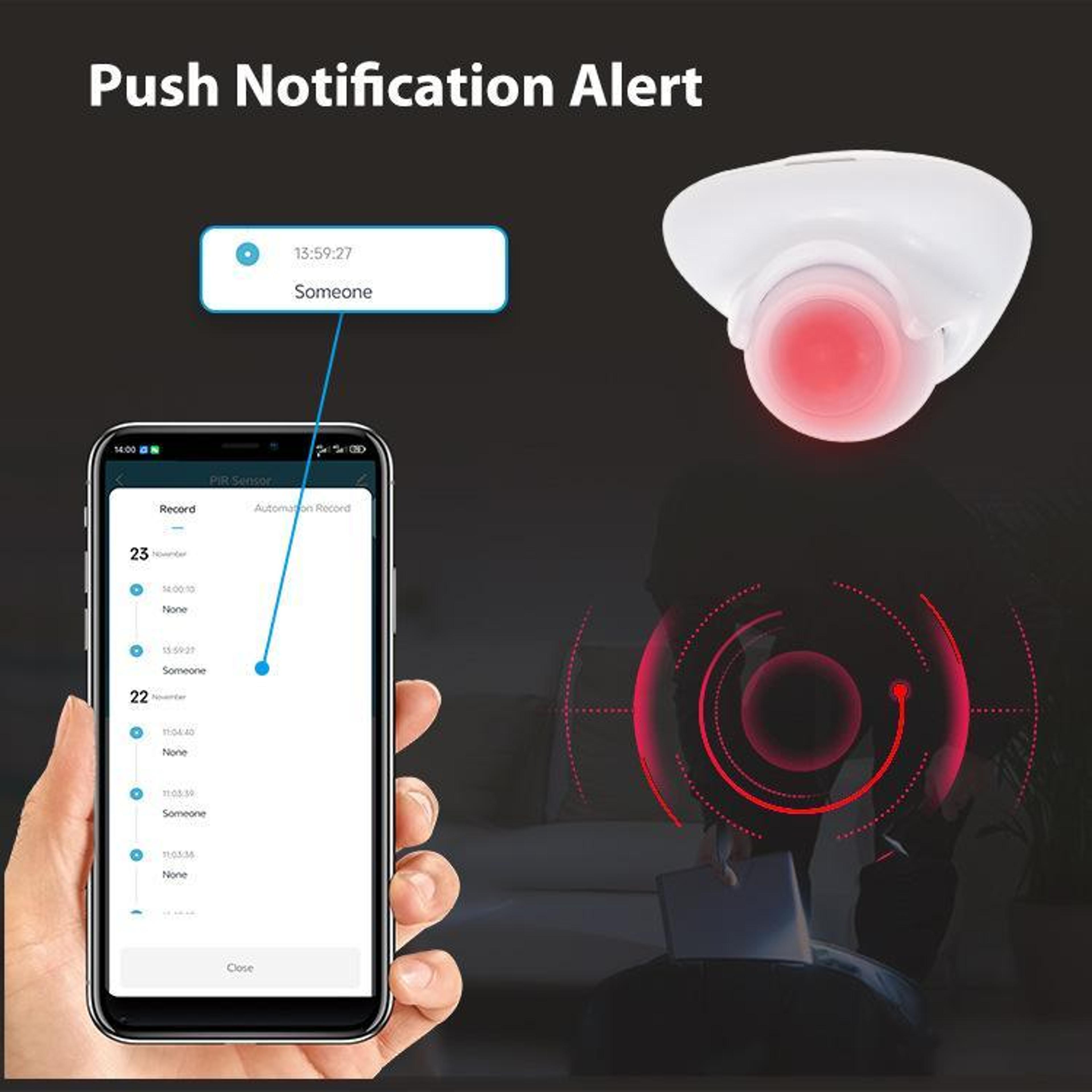 Matter Thread Smart PIR Motion Sensor USB C For Tuya Smart Home Automation 7