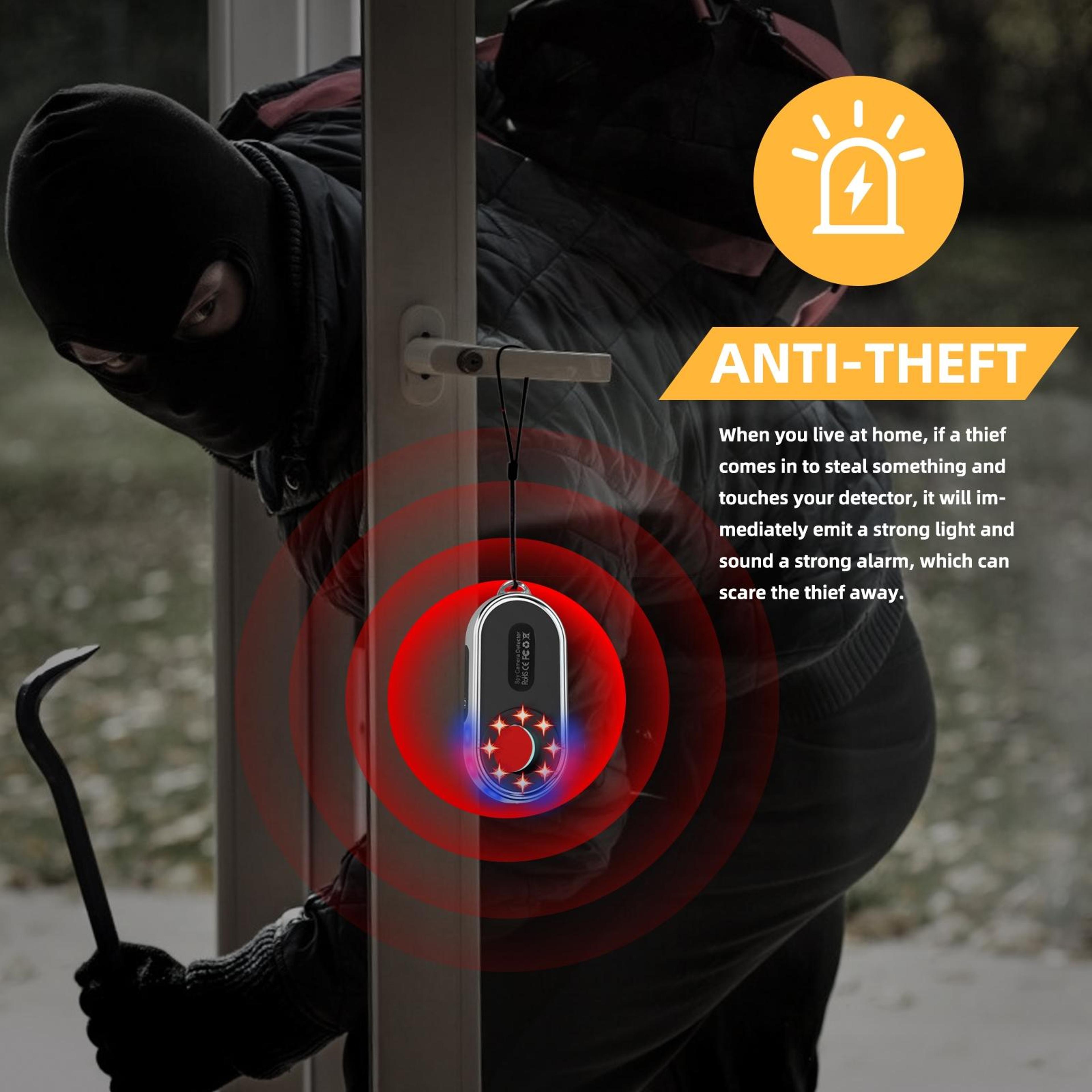 Hidden Camera Detector With LED Flashlight Portable Spy Camera Detector For Travel Privacy Protecti 4
