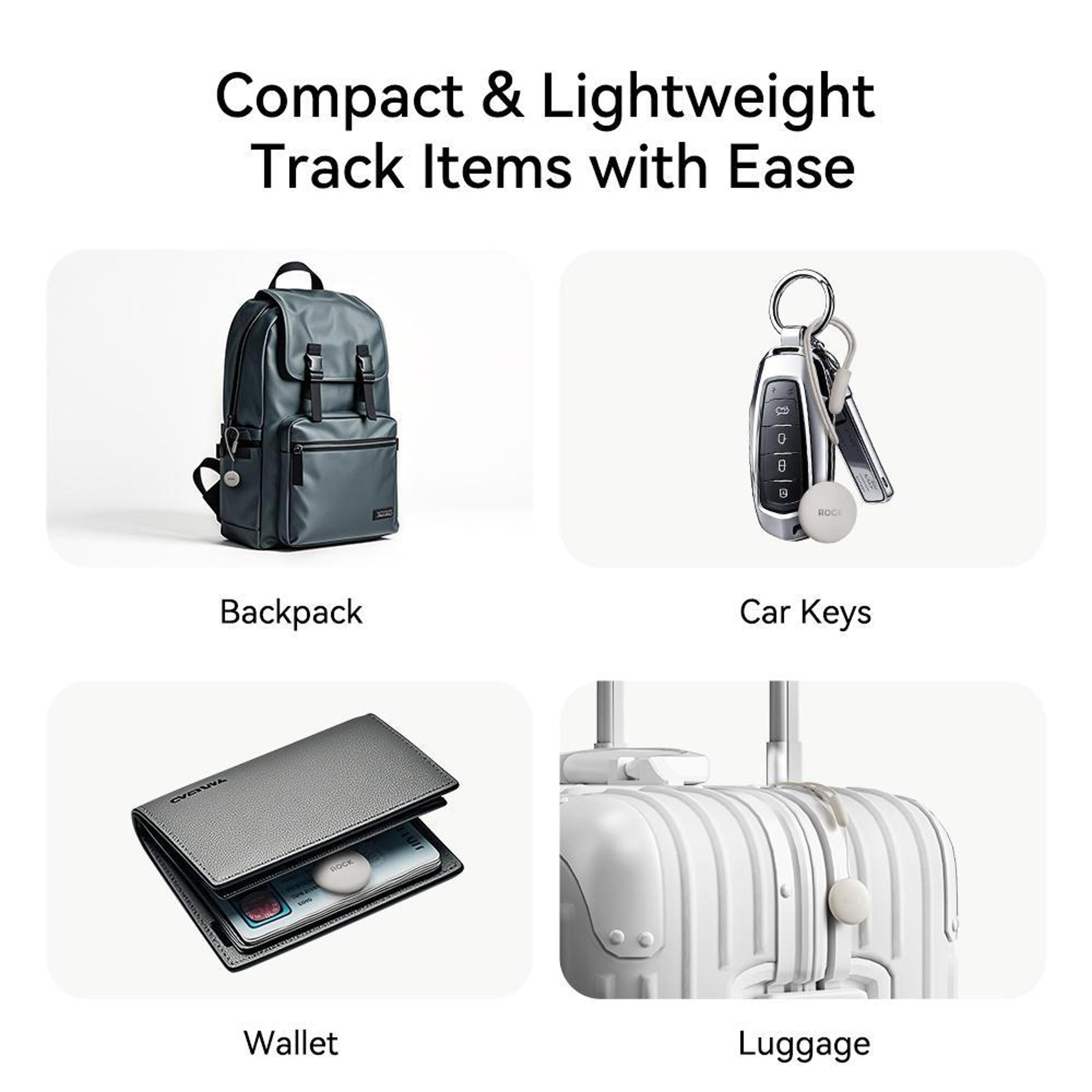 ROCK Bluetooth Tracker Smart Item Finder Anti Lost Device For Keys Wallet Bags And Luggage 7
