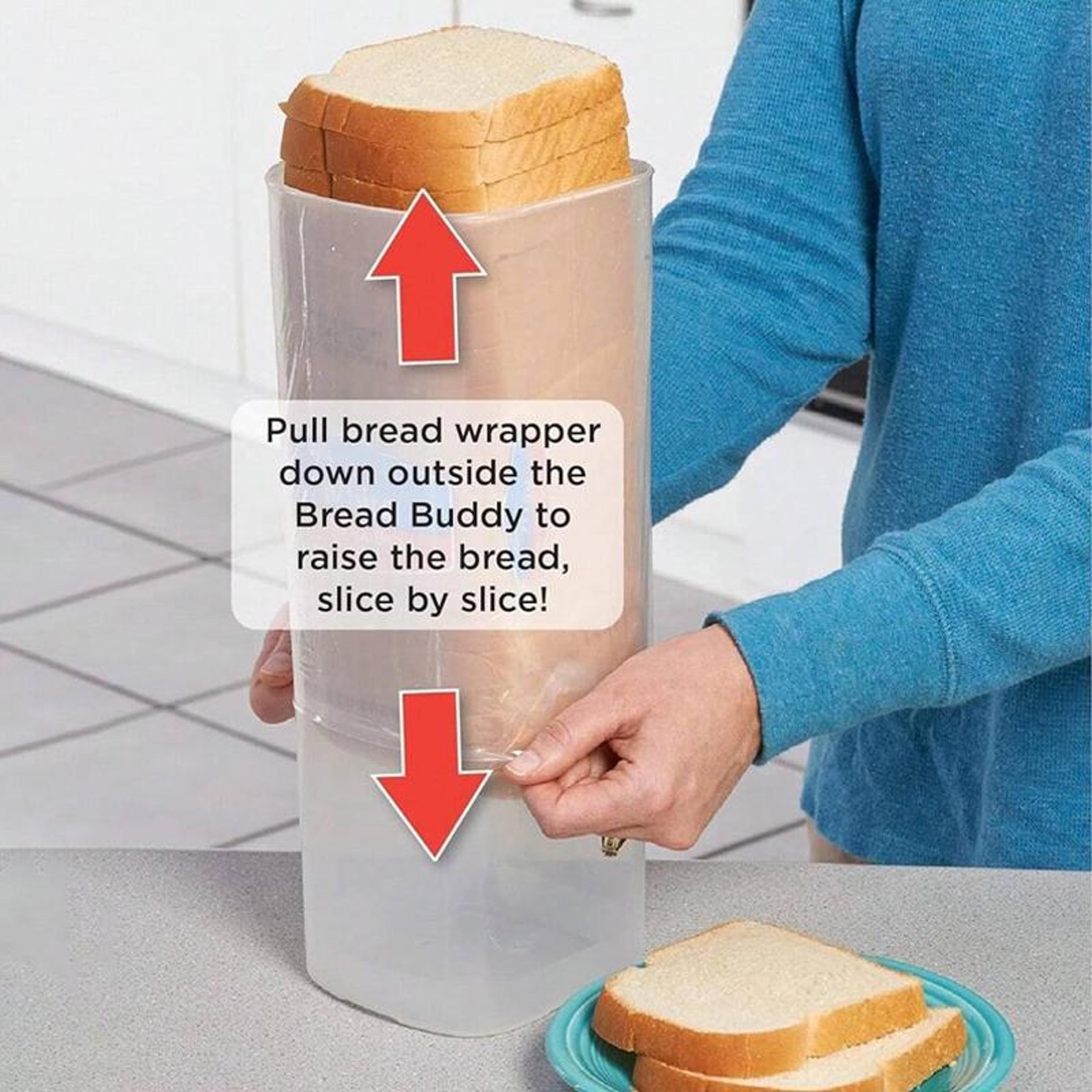 FreshSeal Bread Storage Container Bread Box Toast Storage Dispenser For Kitchen Counter 4