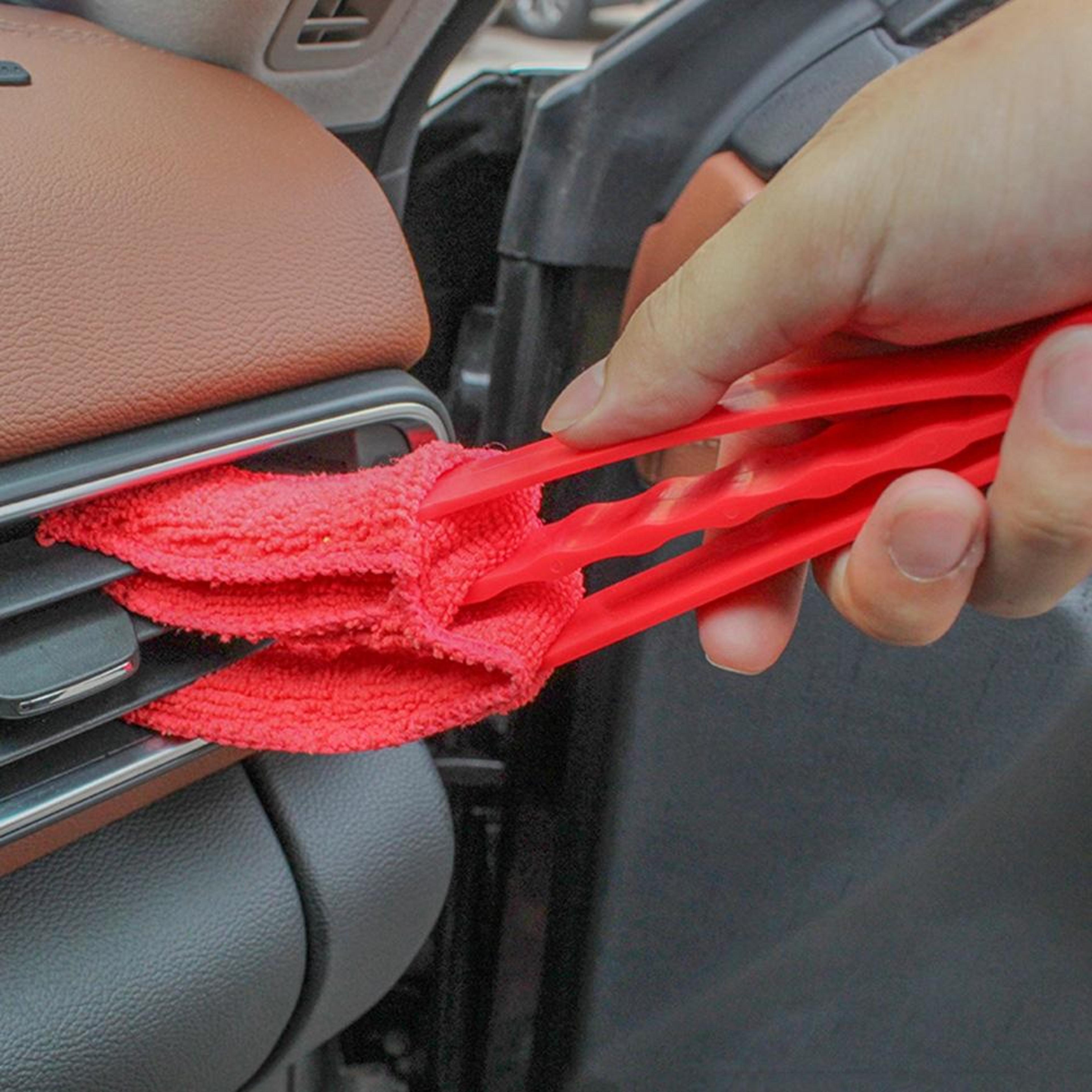 Car Cleaning Brush Microfiber Air Vent Cleaning Brush For Interior Detailing 4