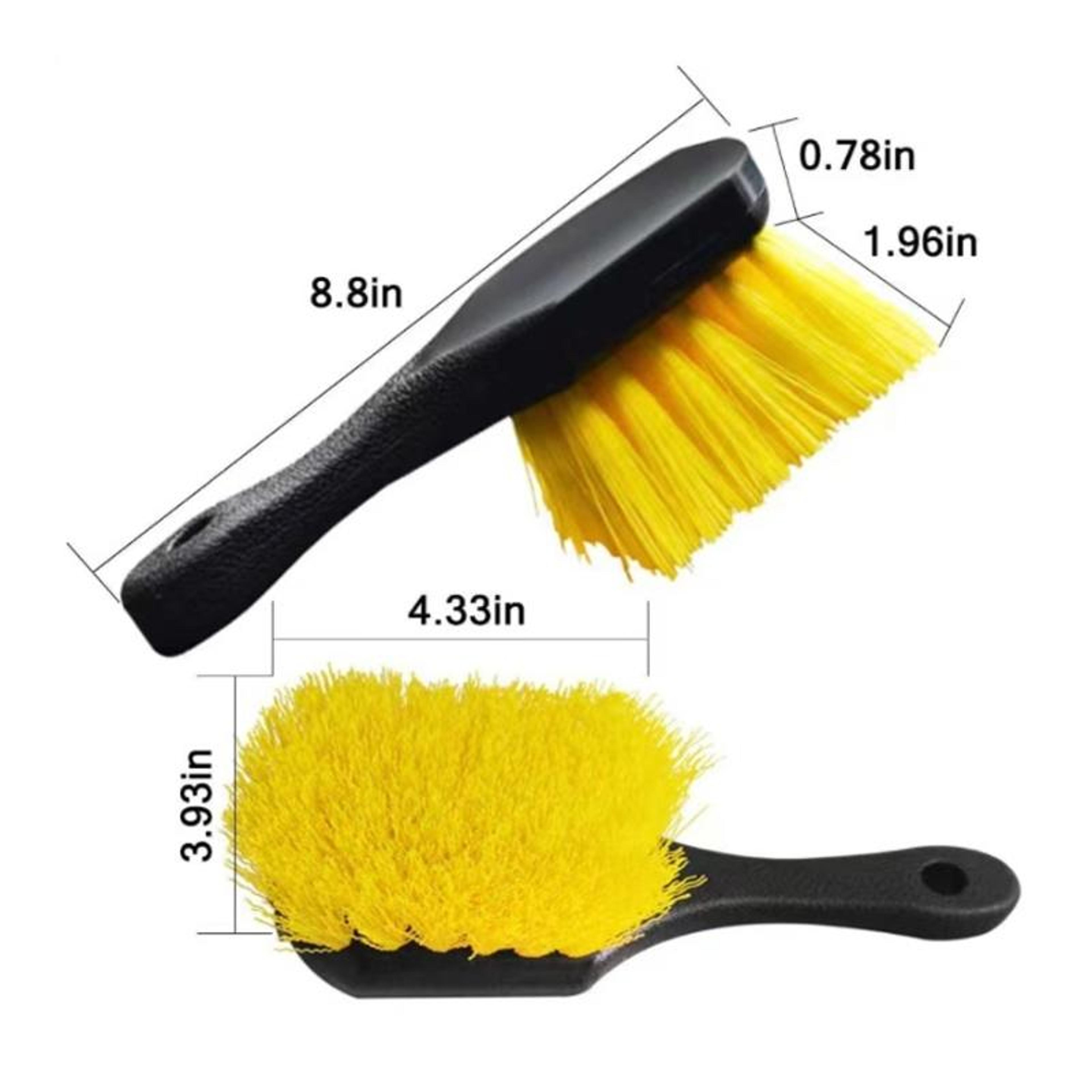Multi Functional Wheel Cleaning Brush Soft Car Tire Brush For Wheels Carpets And Interior Detailing 1