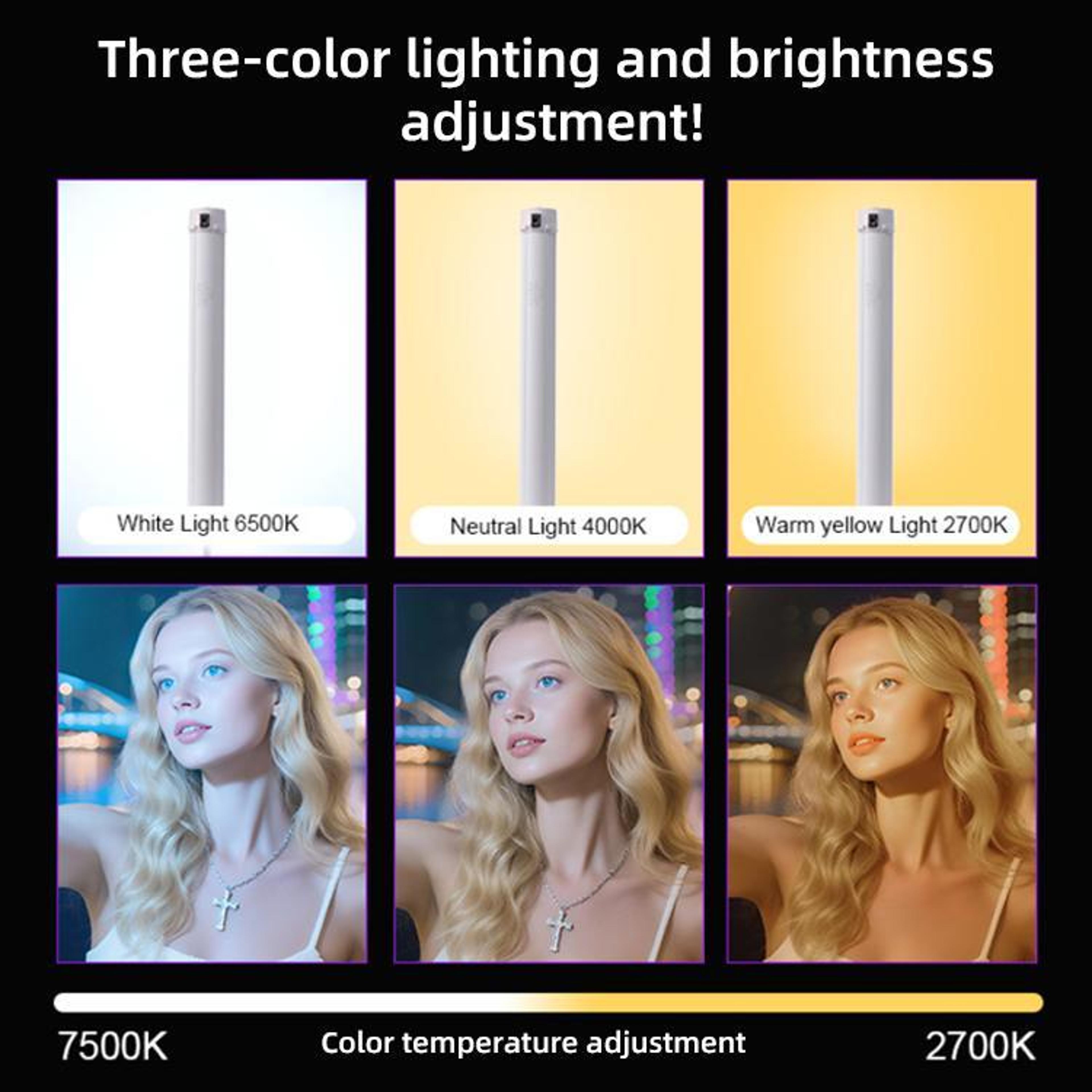 RGB Video Light Handheld LED Fill Light For Vlogging Photography And Live Streaming 10