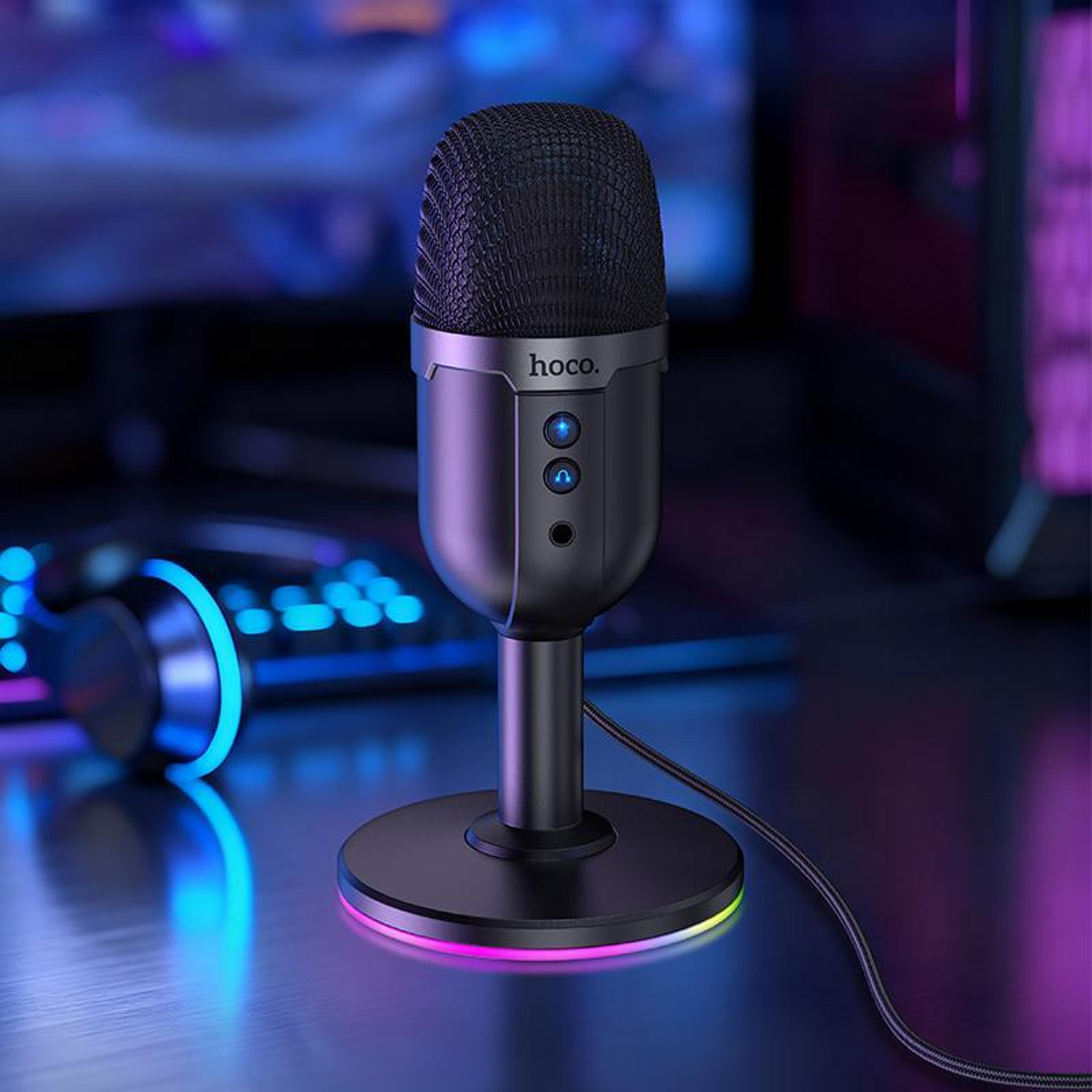 RGB Gaming USB Desktop Microphone With Mute And Monitoring 5
