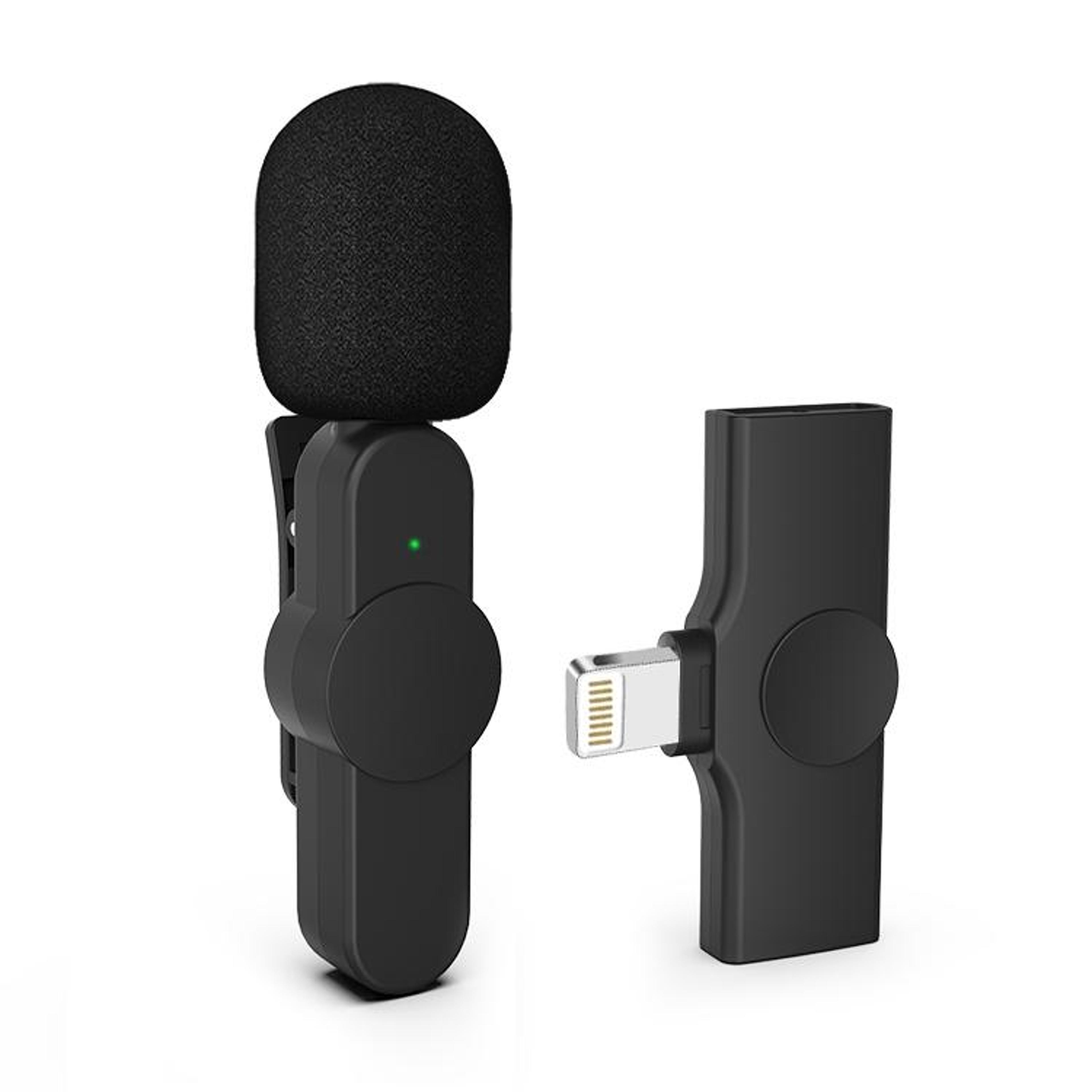 Wireless Lavalier Microphone Lightning Clip On Microphone For IPhone With Noise Reduction 9