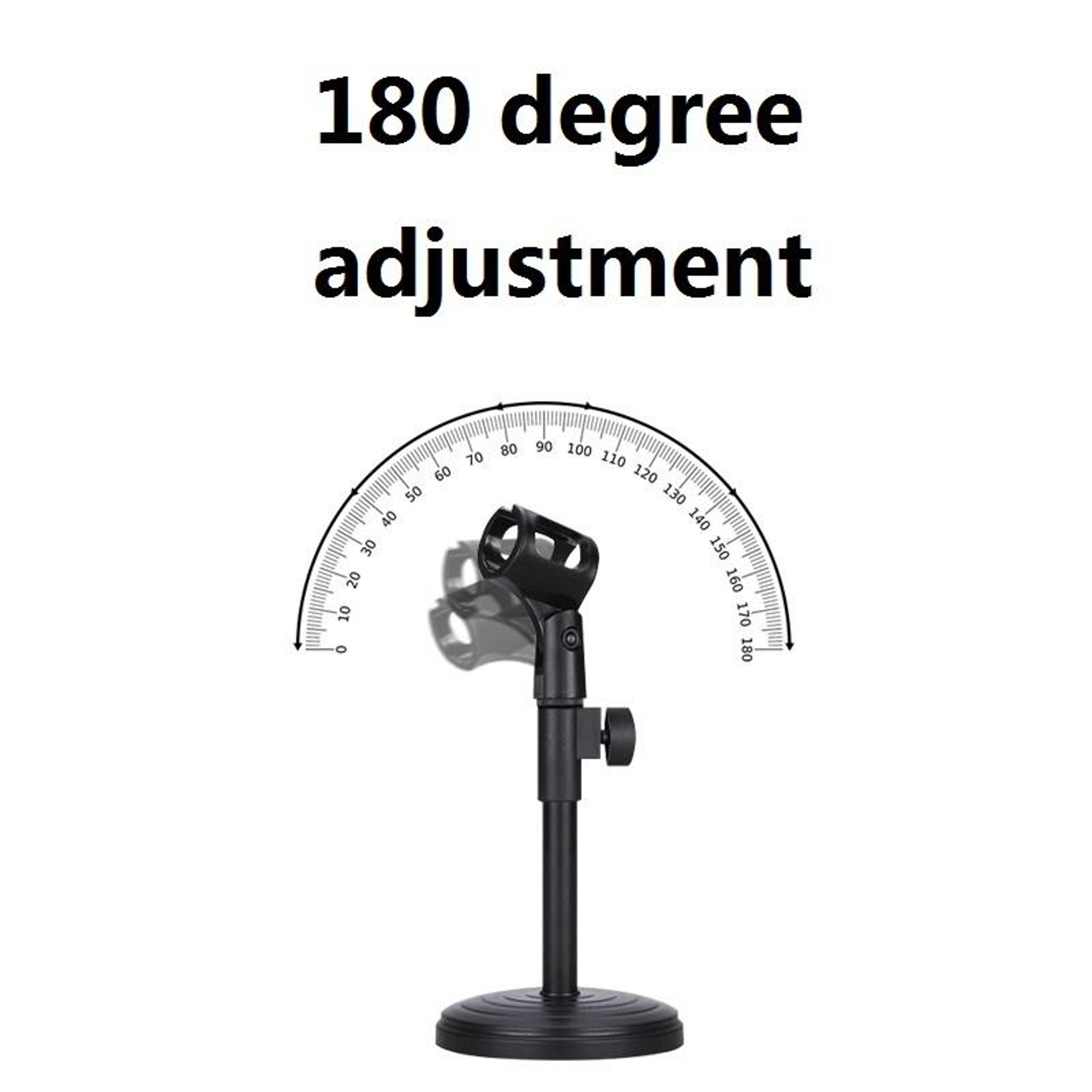 Adjustable Desktop Microphone Stand Heavy Duty Mic Stand For Streaming Podcast Recording 2