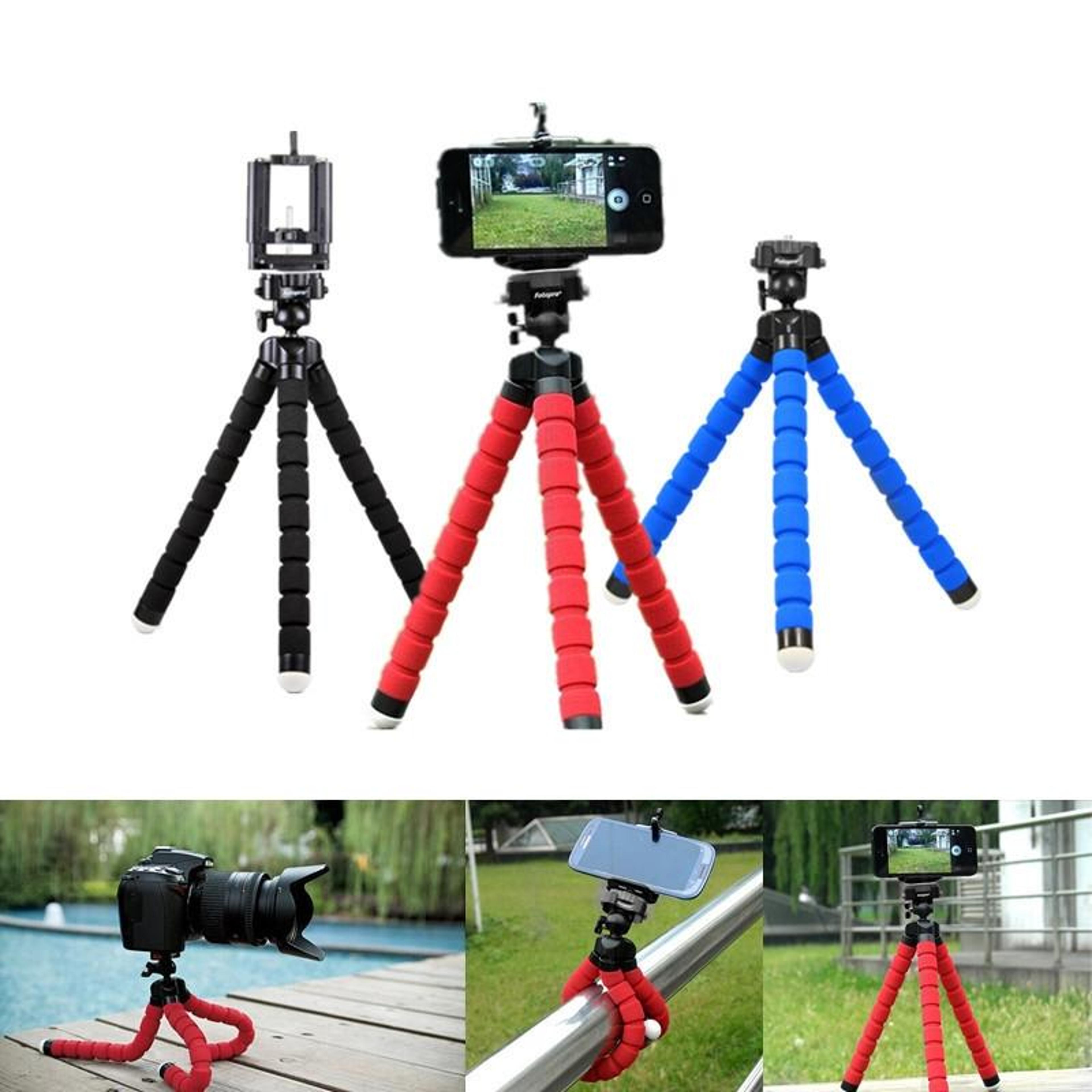Flexible Phone Tripod With Octopus Tripod Legs Universal Mobile Phone Stand 4