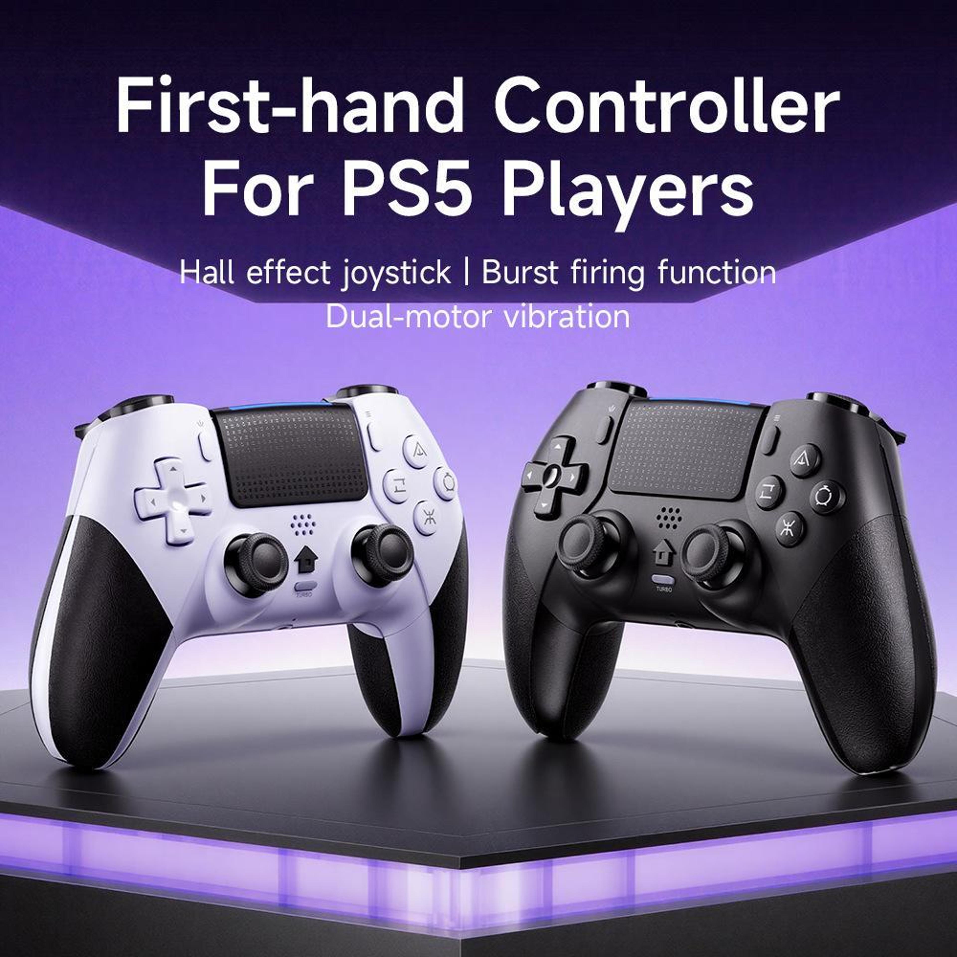 Bluetooth Wireless PS5 Controller Gamepad With Dual Vibration Motion Control And Audio Jack 6