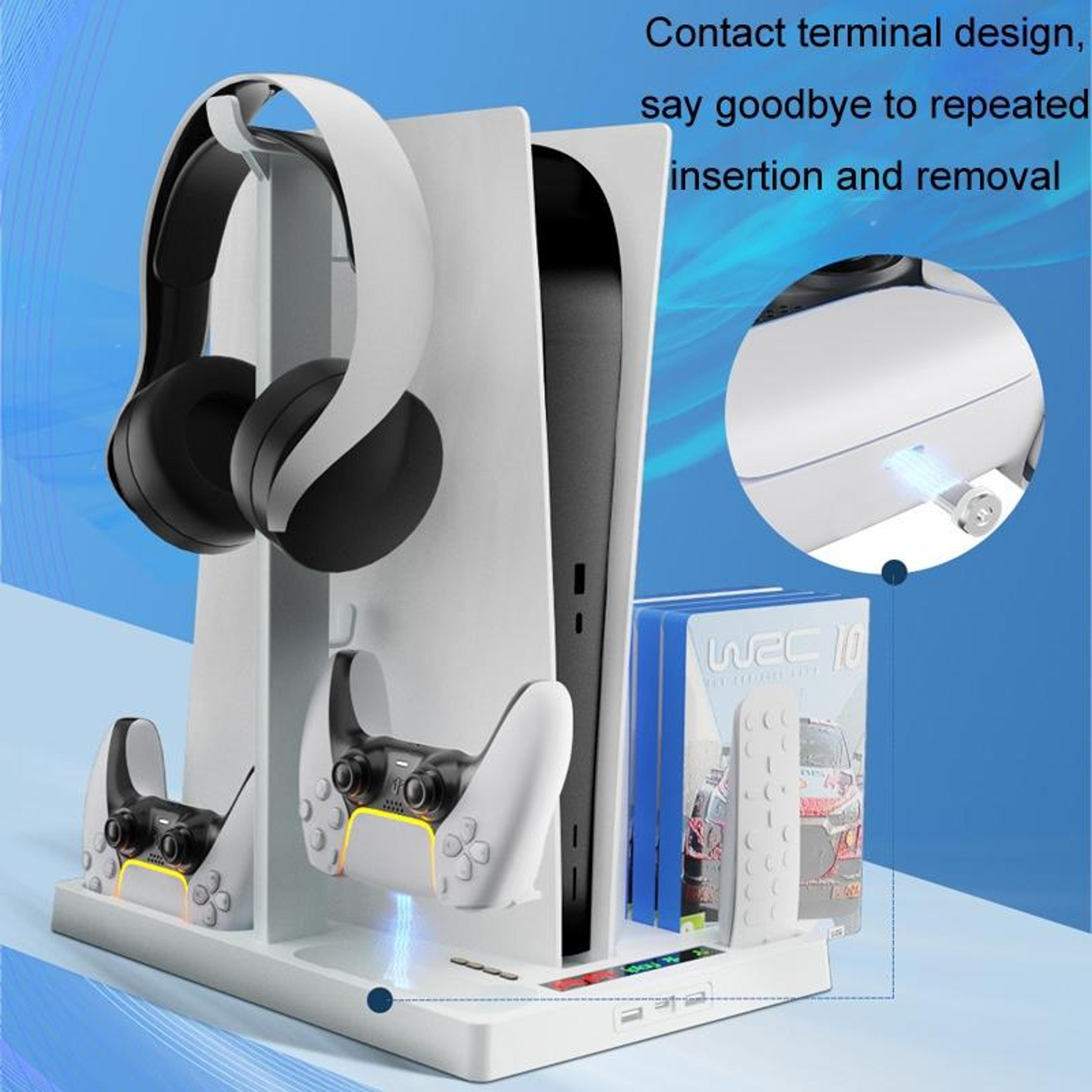 Cooling Handle Charging Base With Disc Storage Rack And Controller Charger 4