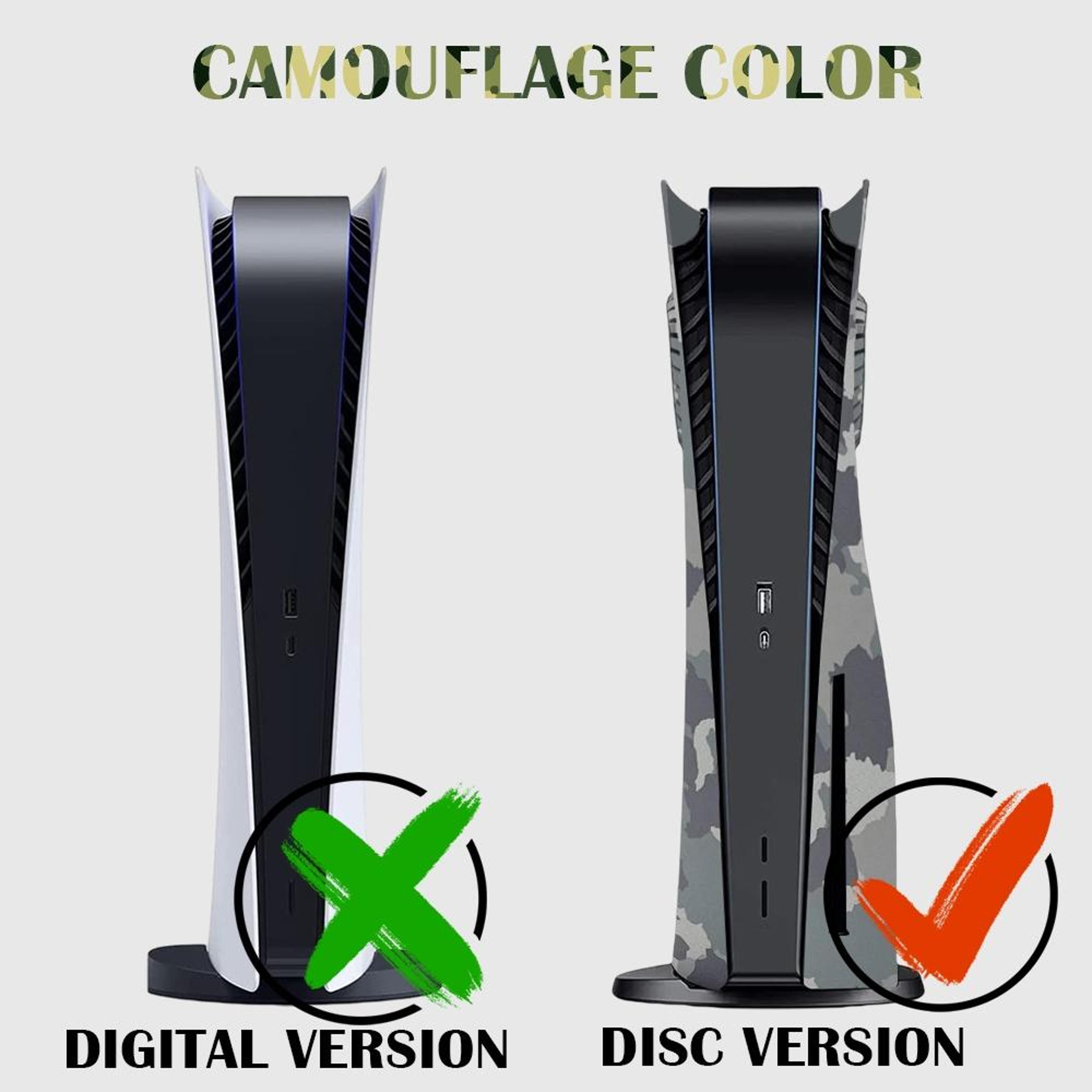 Camouflage PS5 Protective Cover For CD Version Console With Stylish Full Shell Design 4
