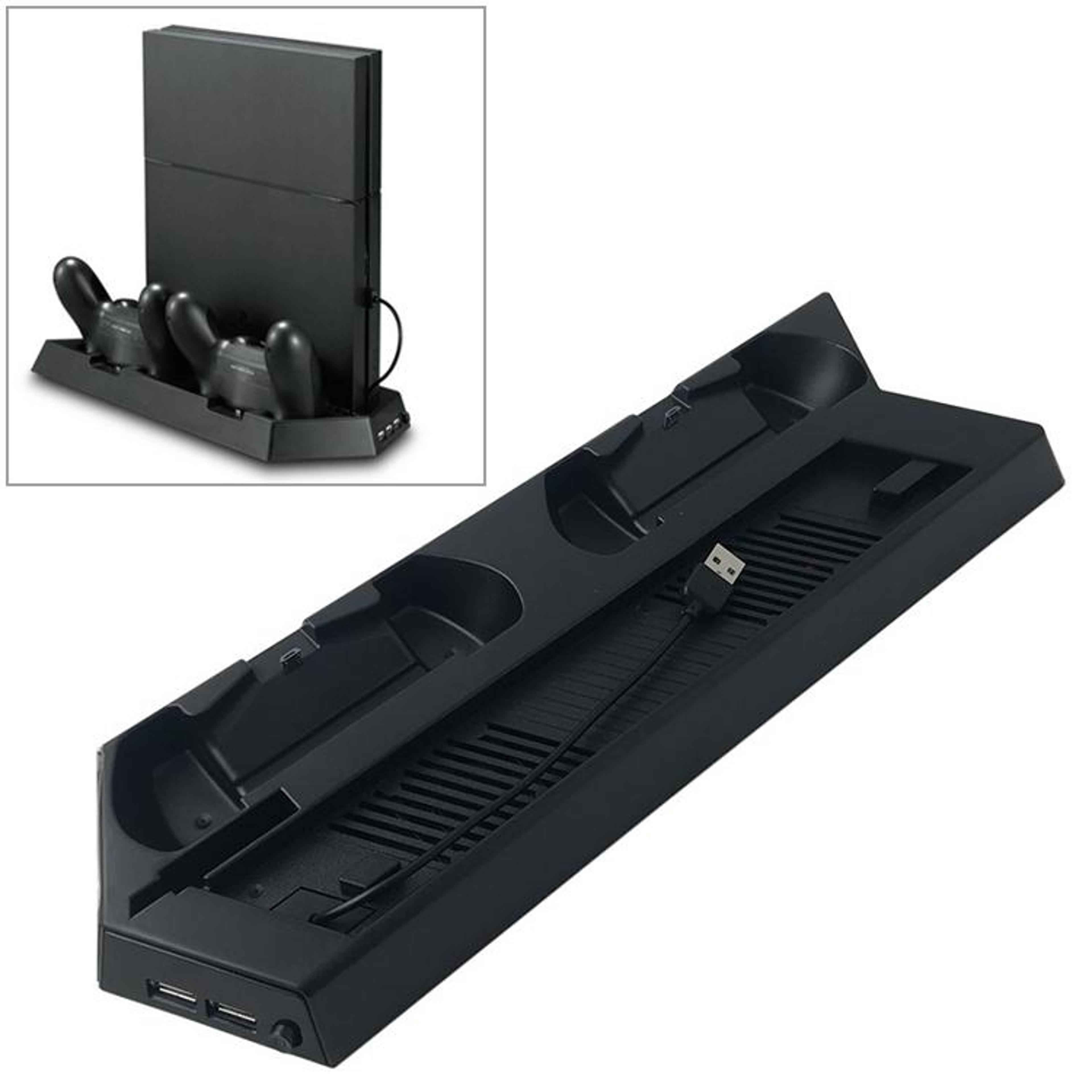 PS4 Slim Cooling Stand With Dual Fan Controller Charging Dock And USB Hub 6