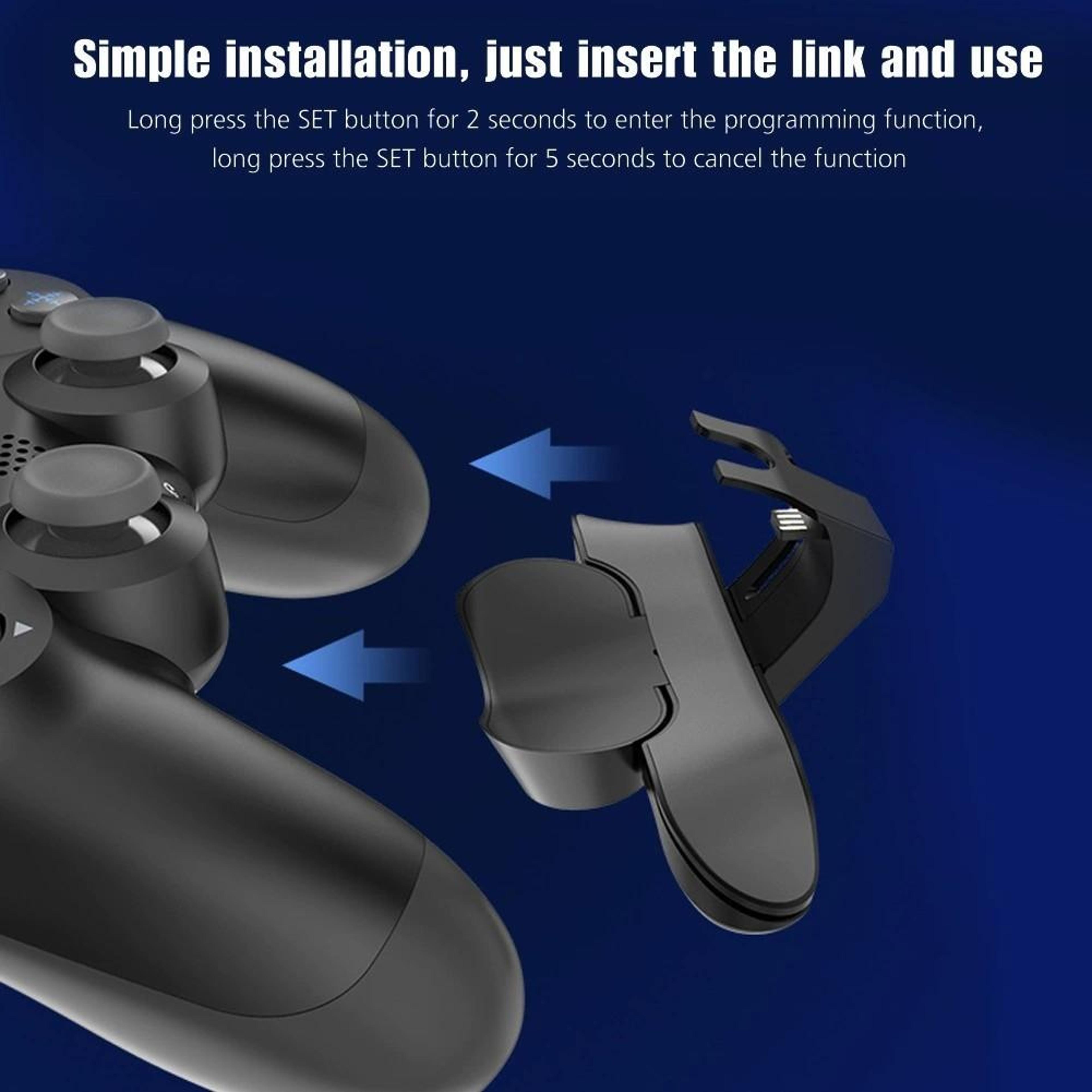 PS4 Controller Back Button Attachment With Programmable Back Paddles And Turbo Function 4