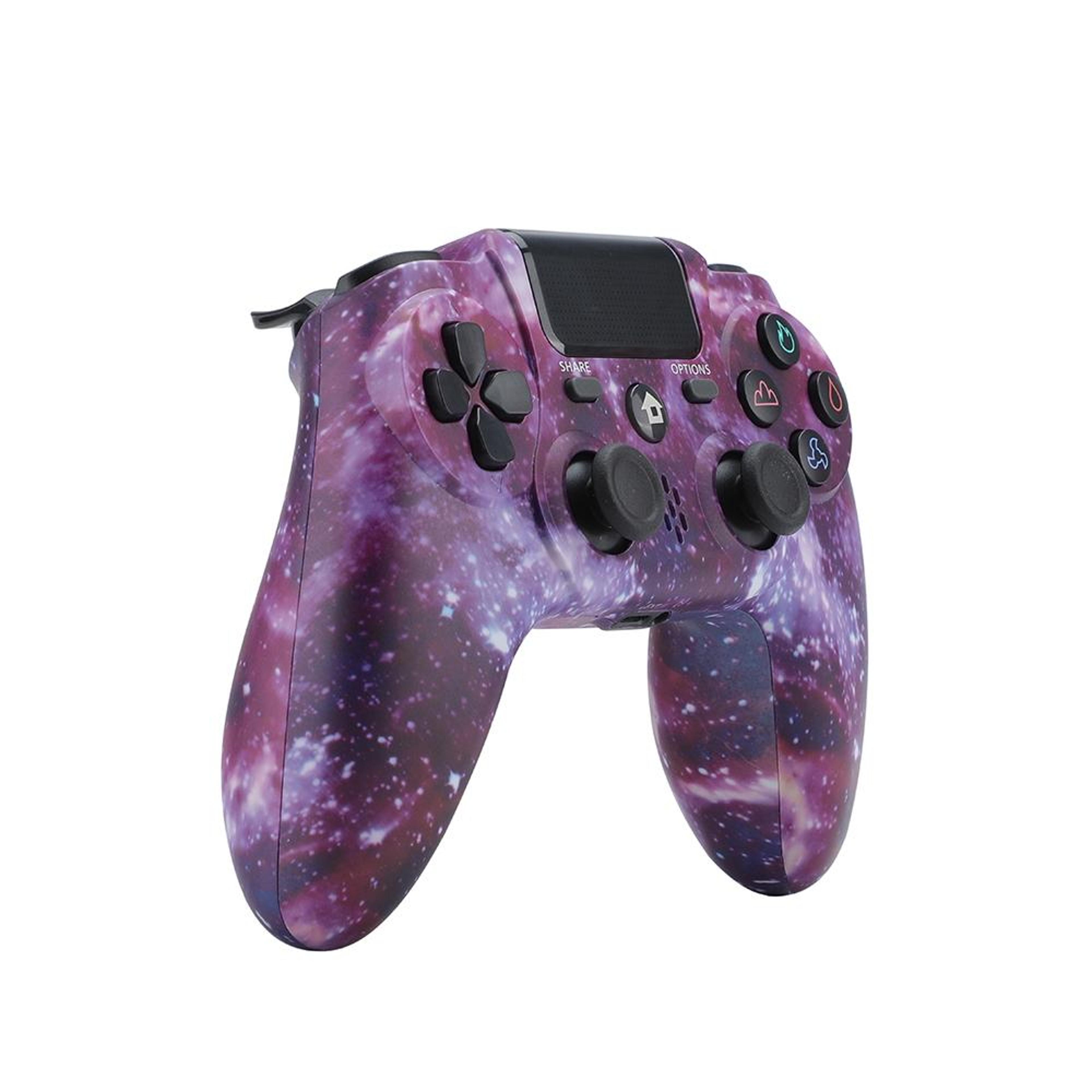 Wireless PS4 Controller Bluetooth Game Controller Purple Starry Sky 1