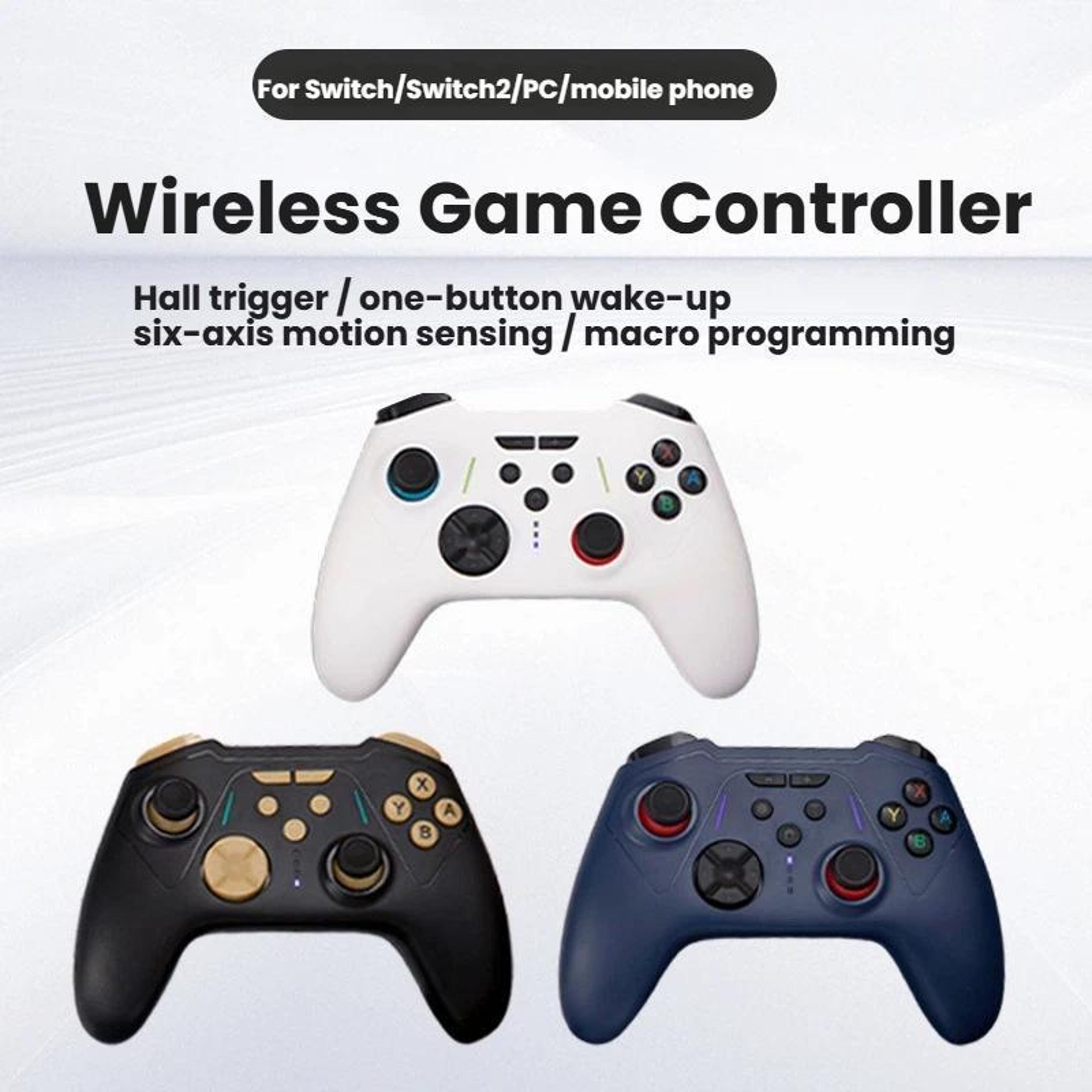 Bluetooth Gaming Controller With Hall Effect Triggers For Switch Steam Android And IOS 1