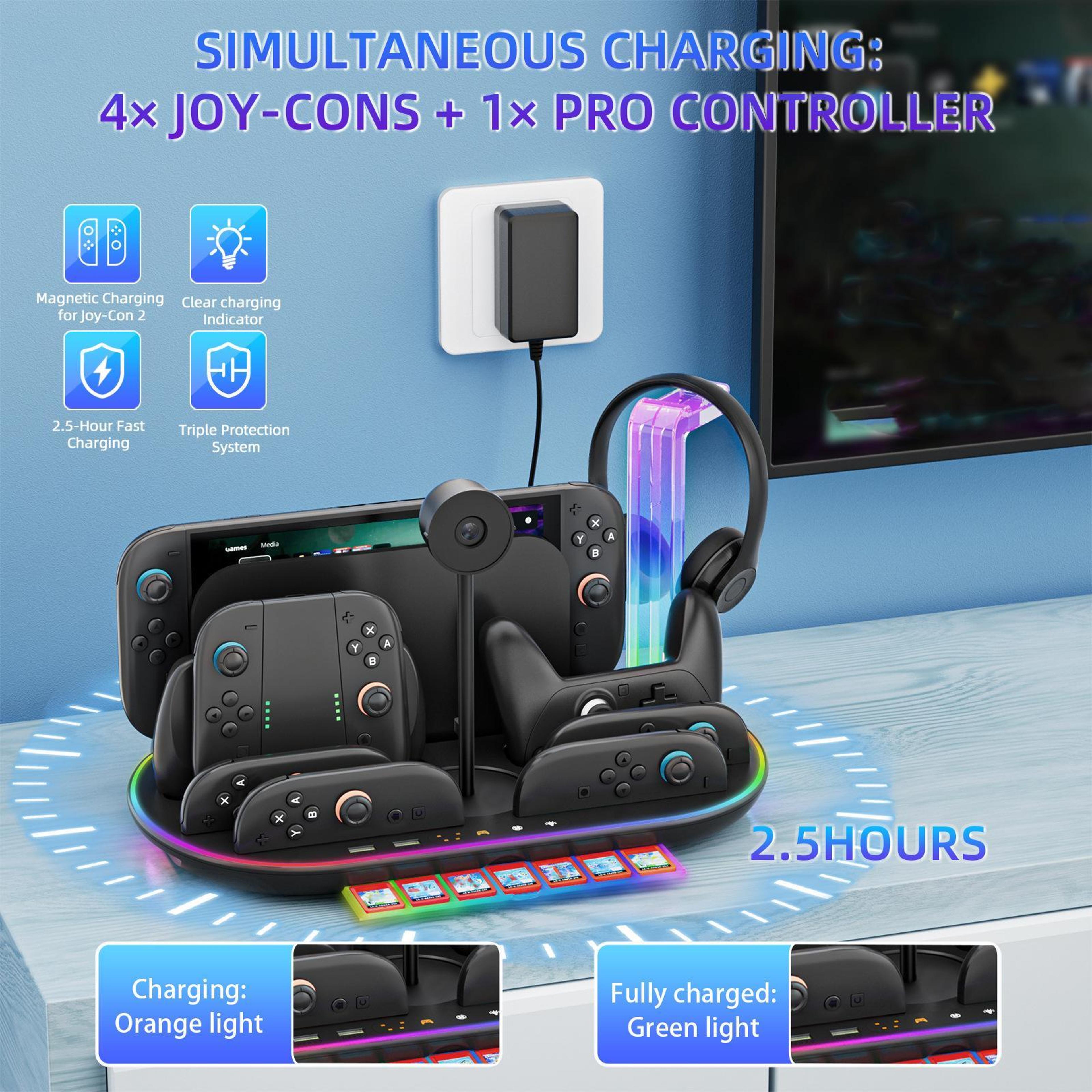 Nintendo Switch 2 Charging Dock With Cooling Fan Controller Charger And Storage Station 10