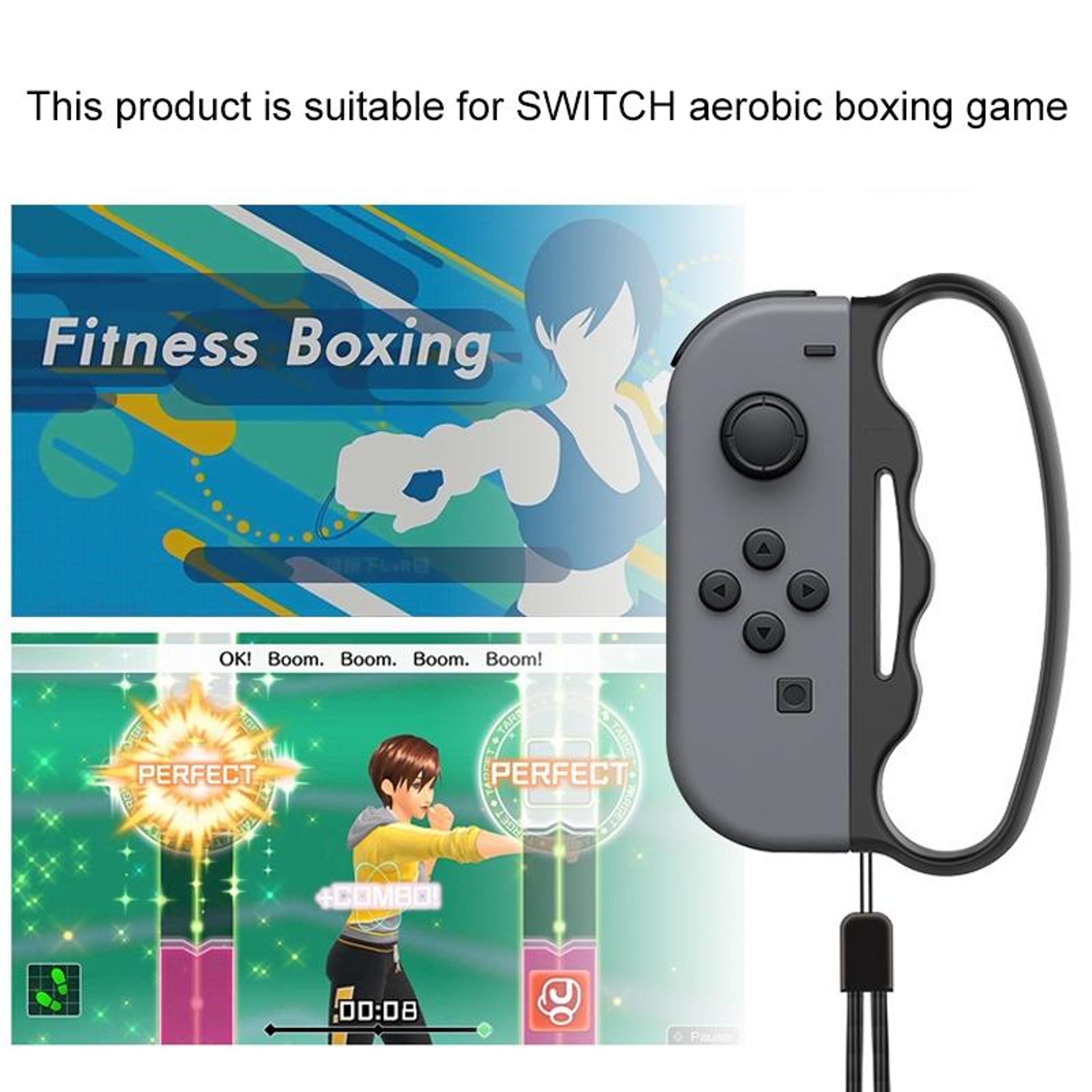 Switch Joy Con Grip With Wrist Strap Ergonomic Boxing Game Grip Controller Handle 6