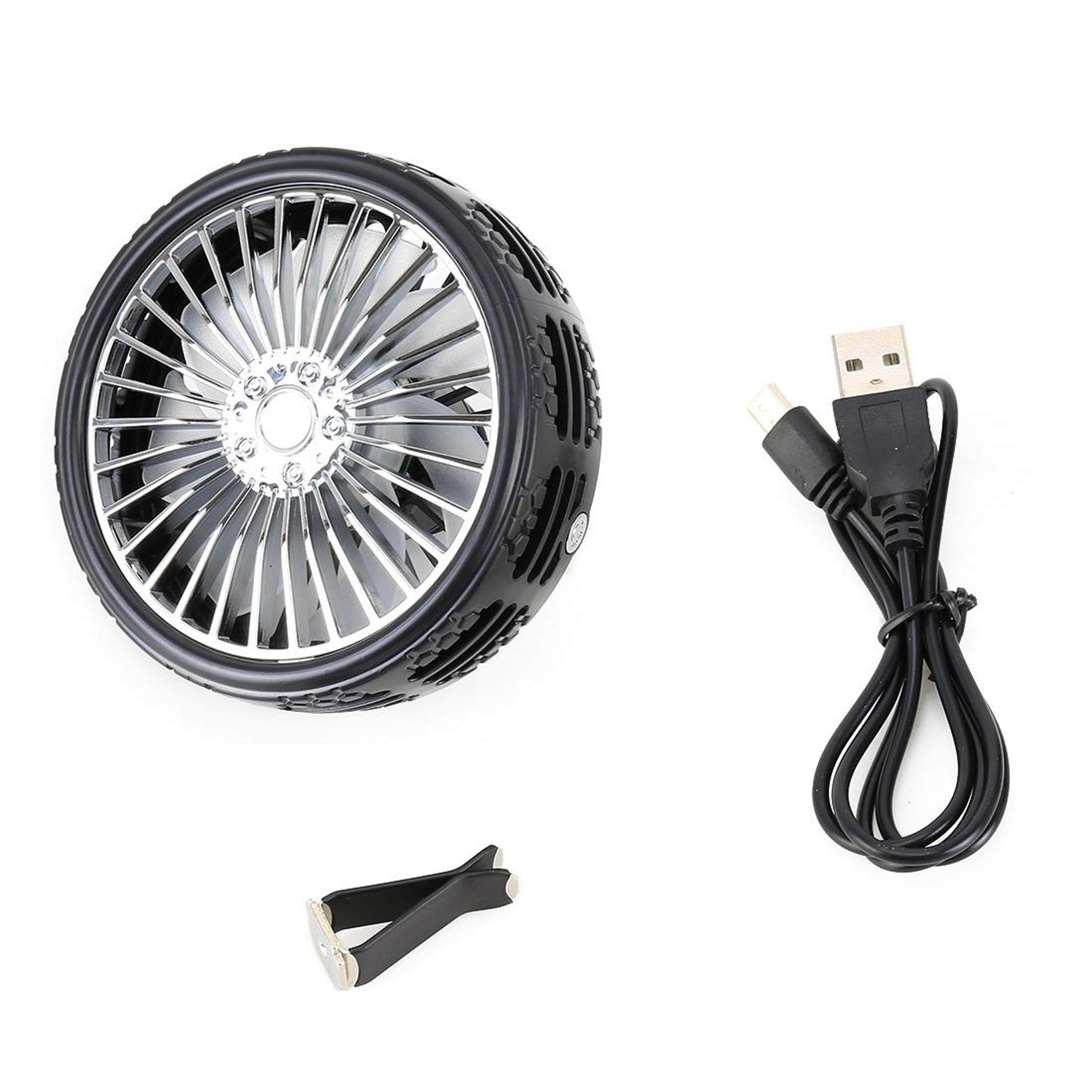 Portable Car Cooling Fan USB Car Air Outlet Fan With Speed Settings 12