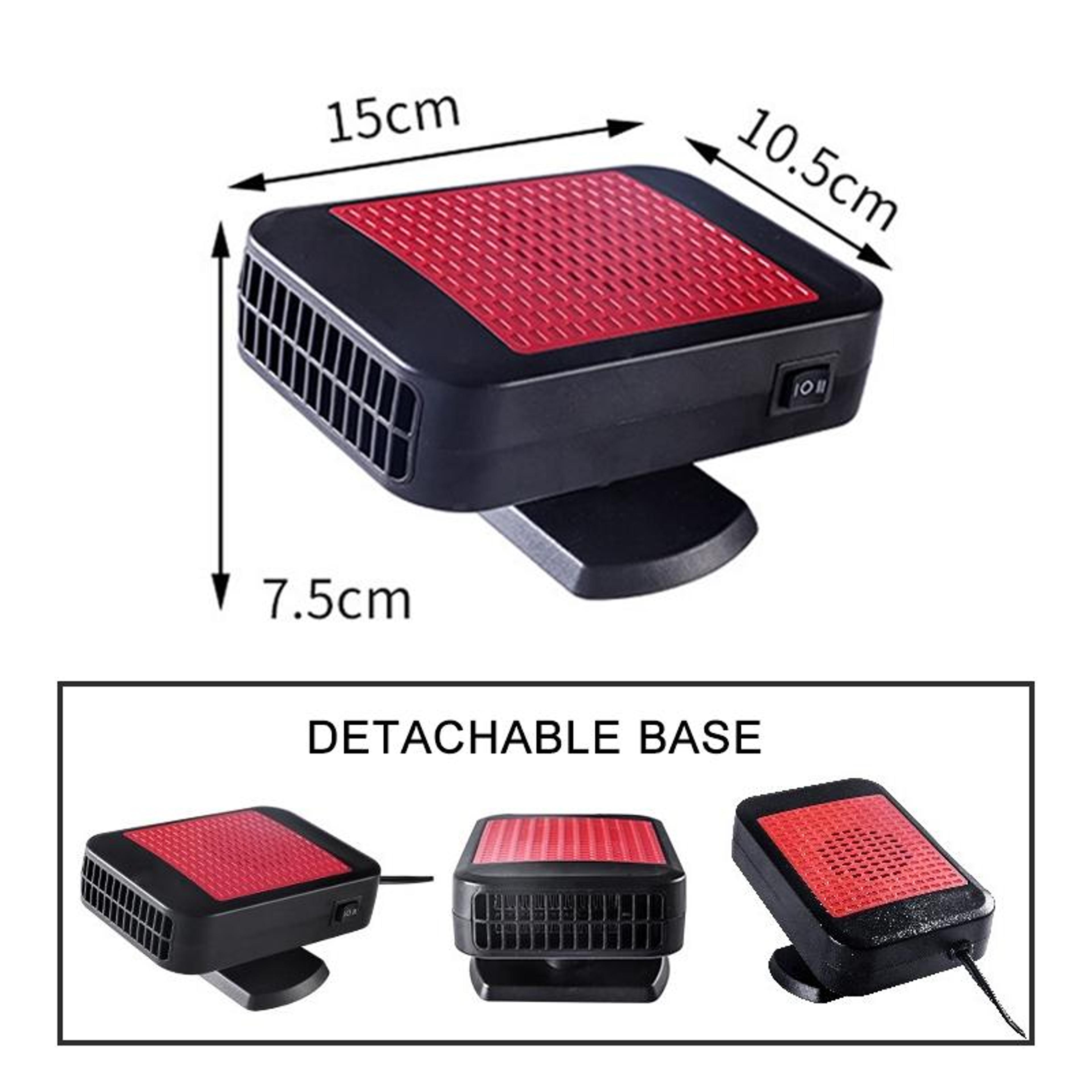 Car Heater Windshield Defroster Portable Car Demister With Degree Adjustable Airflow 6