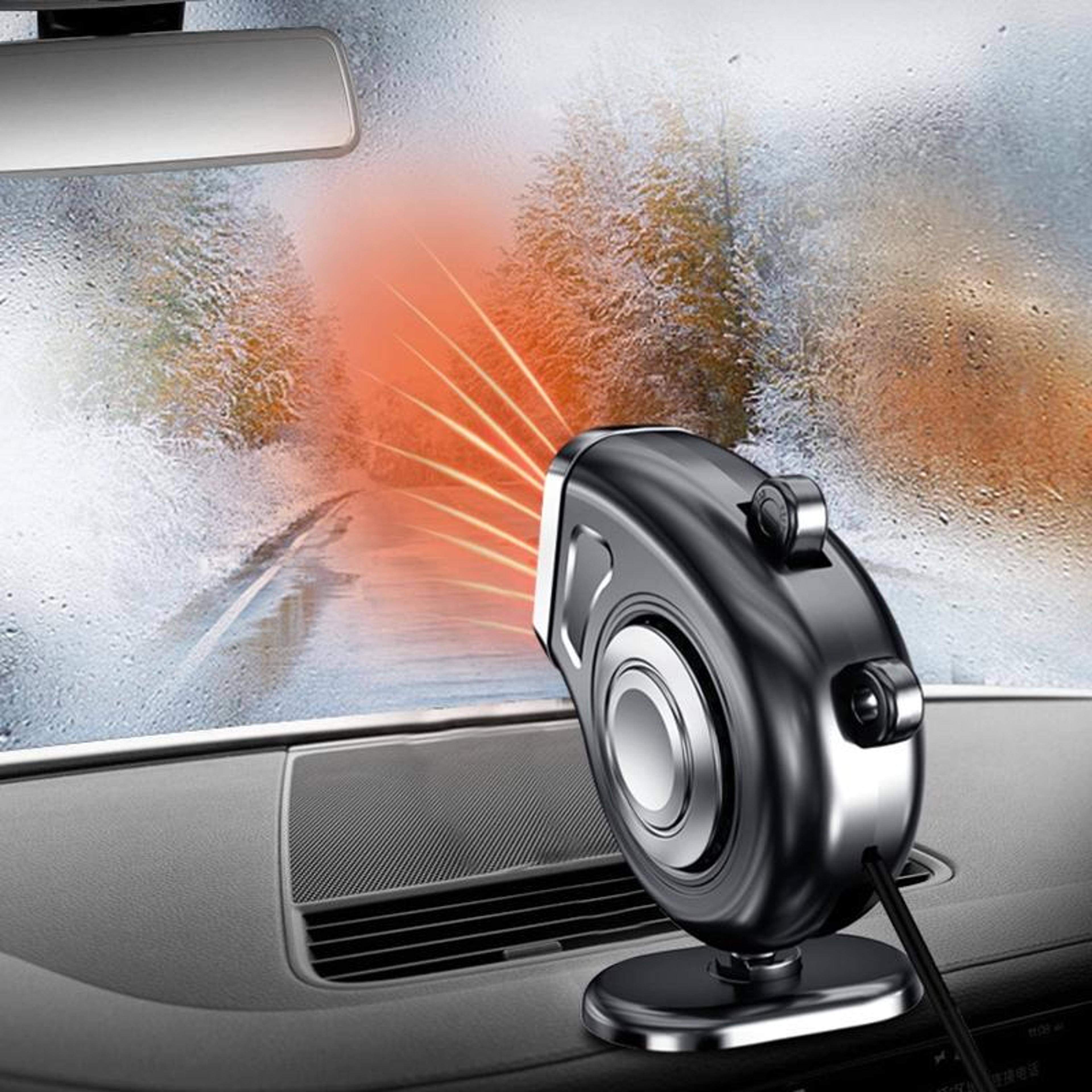 Car Heater Portable Windshield Defroster Dashboard Electric Heating Fan 9