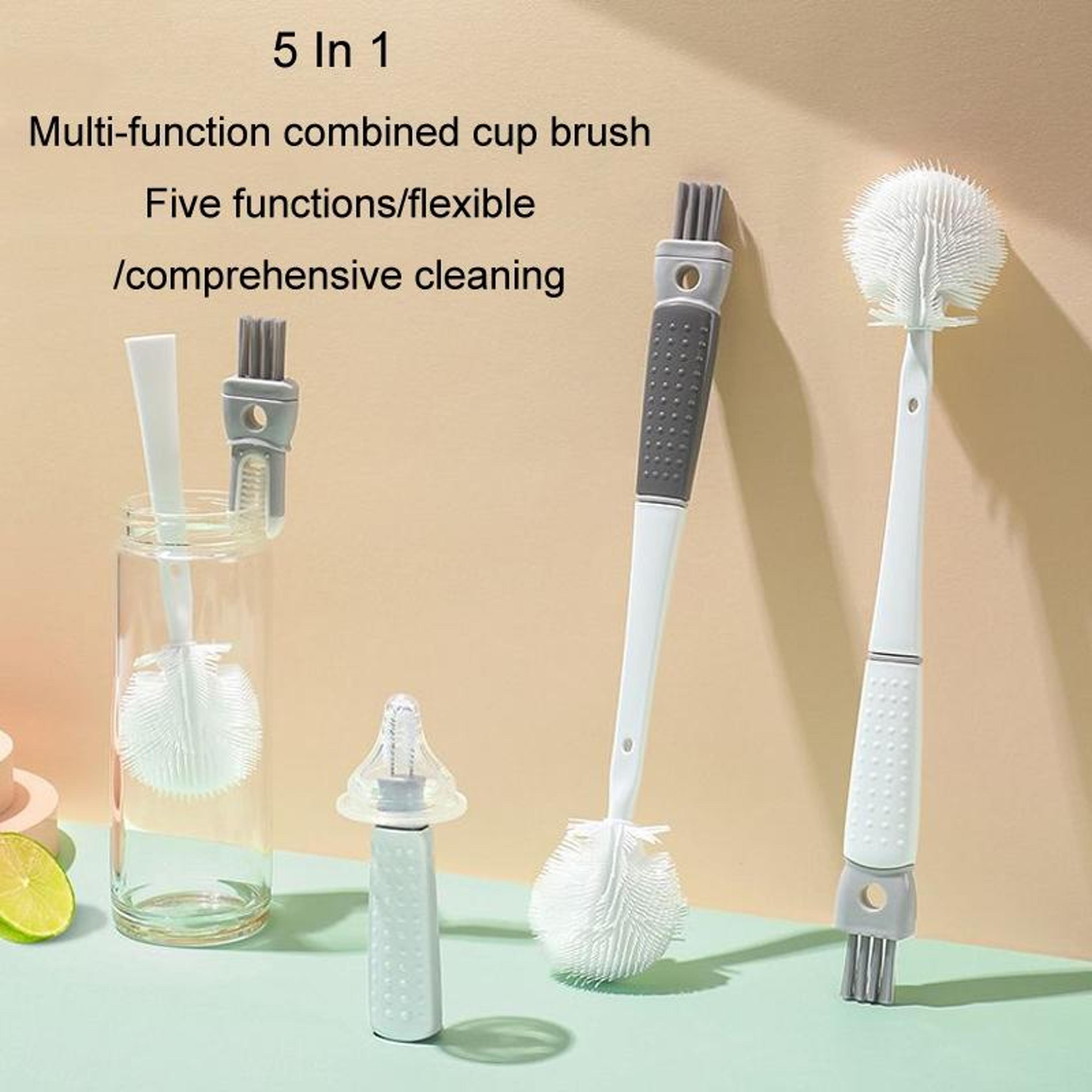 Long Handle Bottle Cleaning Brush Multifunction Water Bottle Brush For Cups Kettles And Kitchen Cle 4