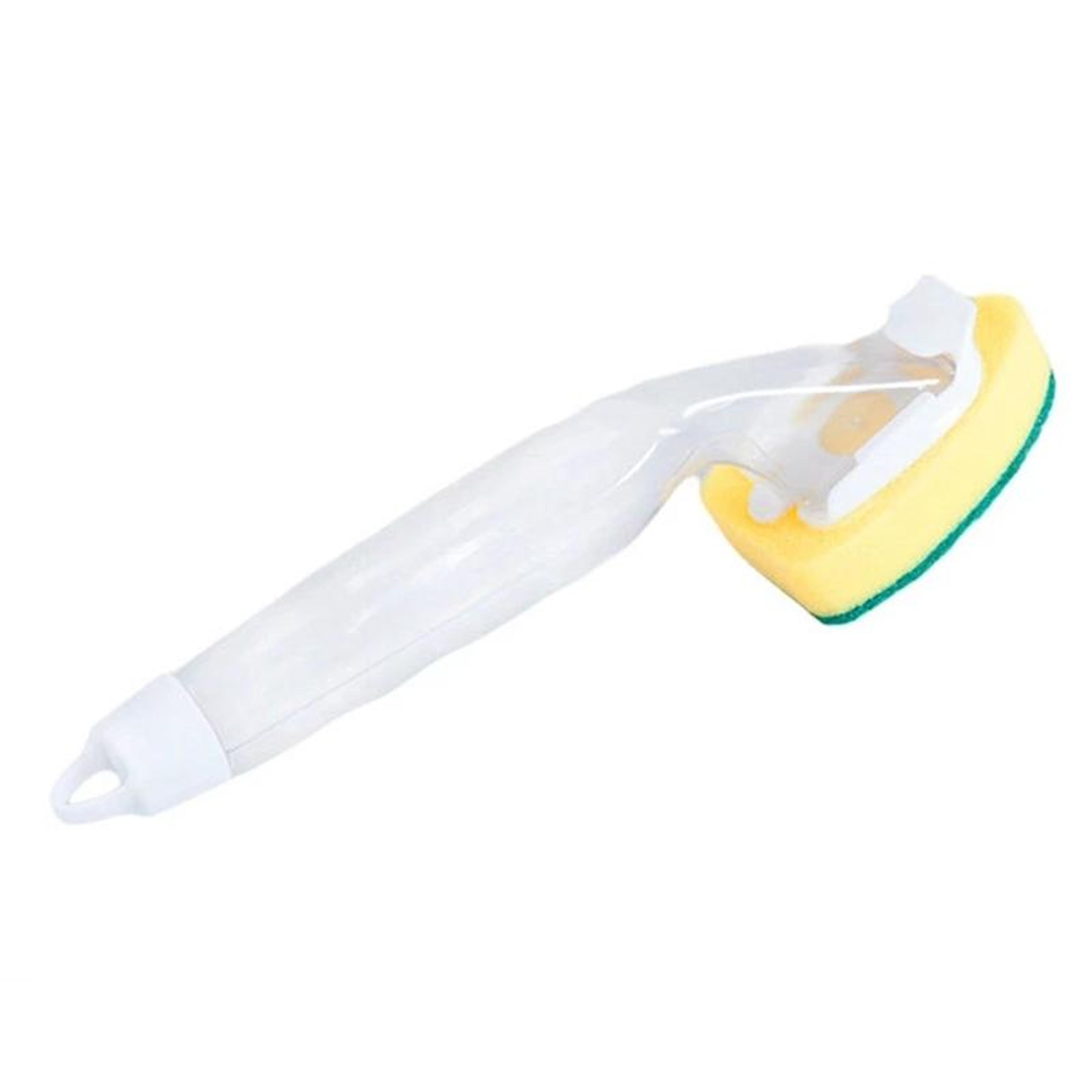 Dish Soap Dispenser Brush Long Handle Kitchen Cleaning Brush With Removable Sponge 0